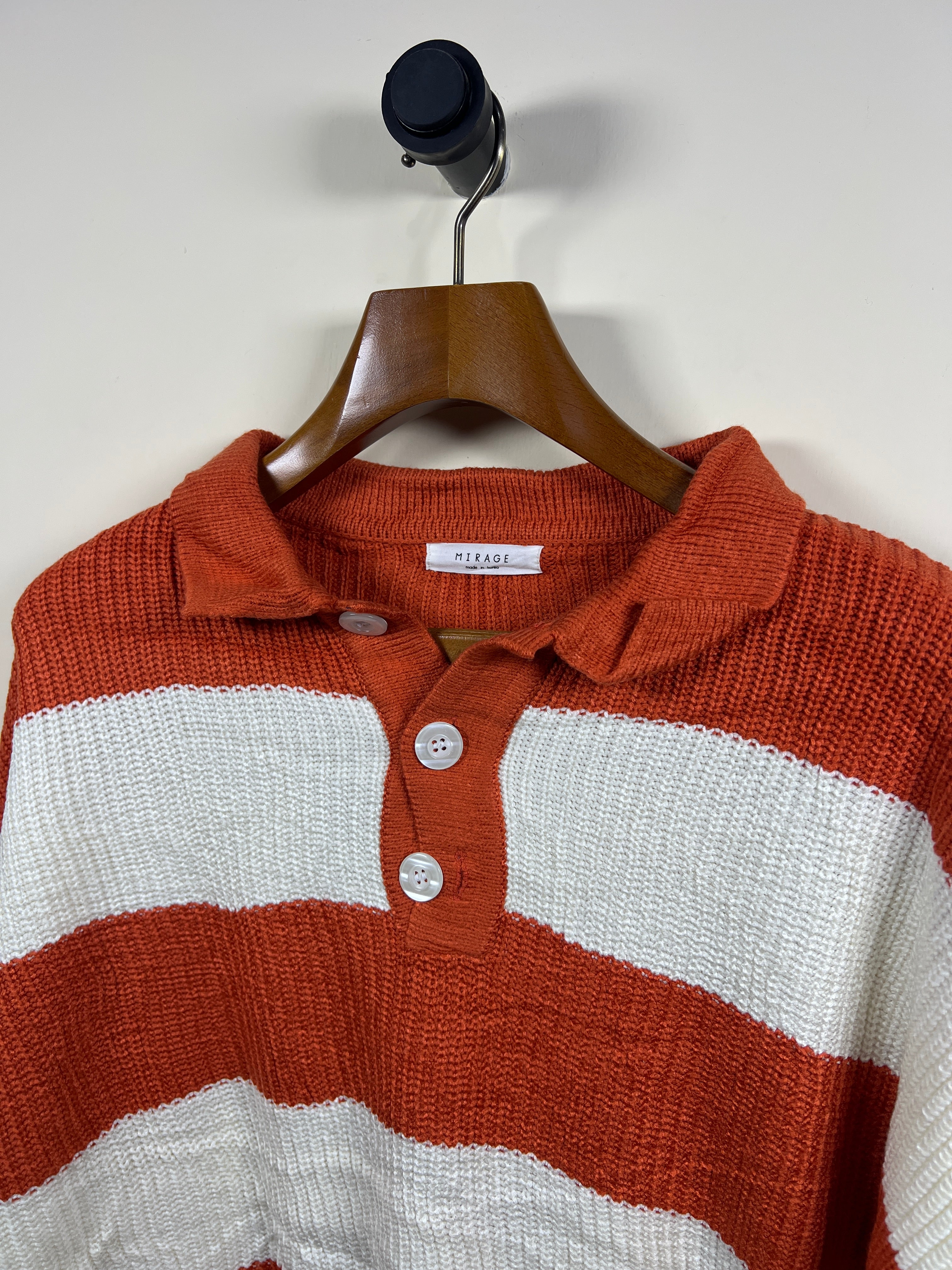 Mirage Quarter Buttoned Knitted Sweater (XXX-Large)