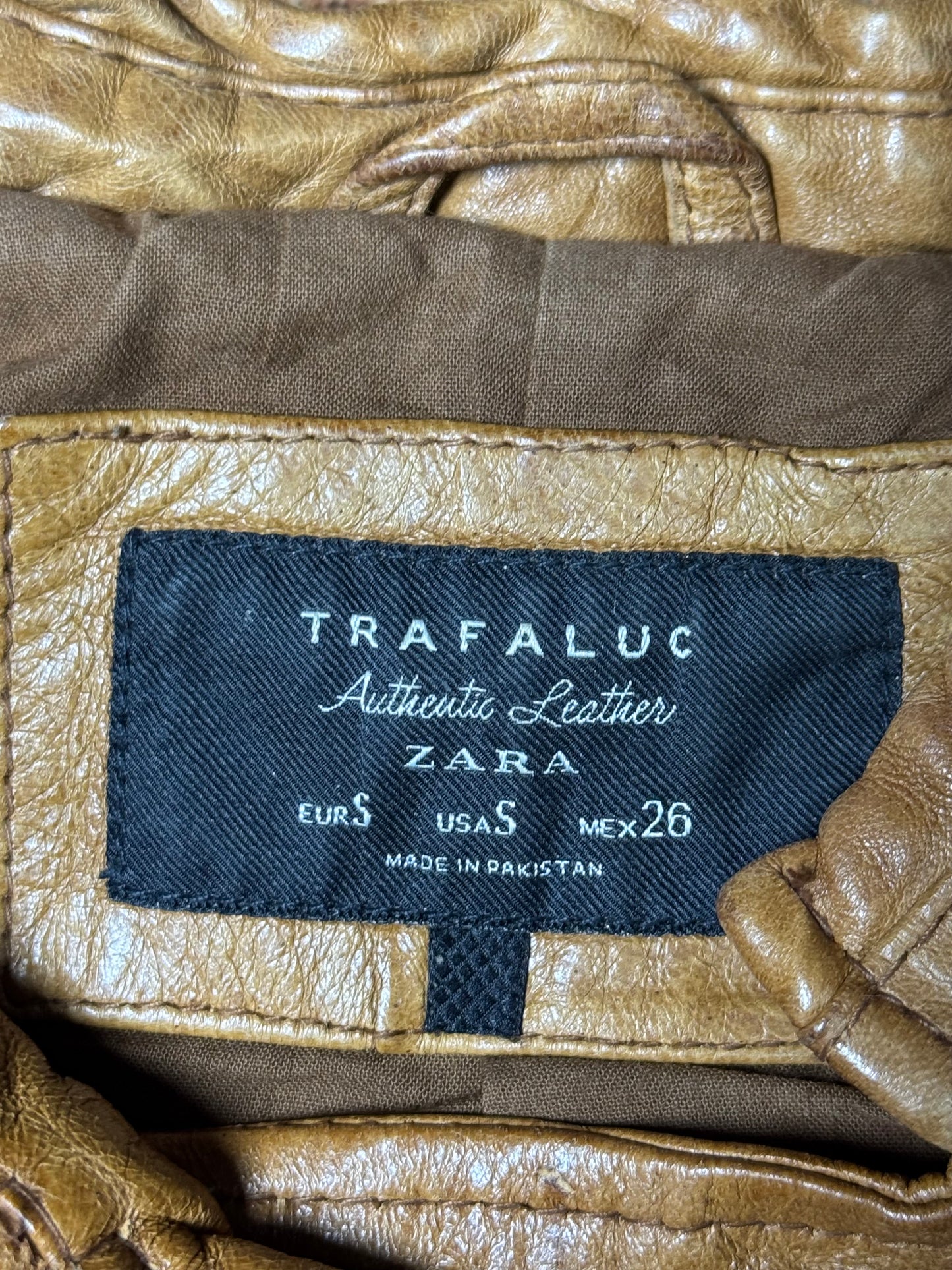 Zara Leather Jacket (F) (Small)