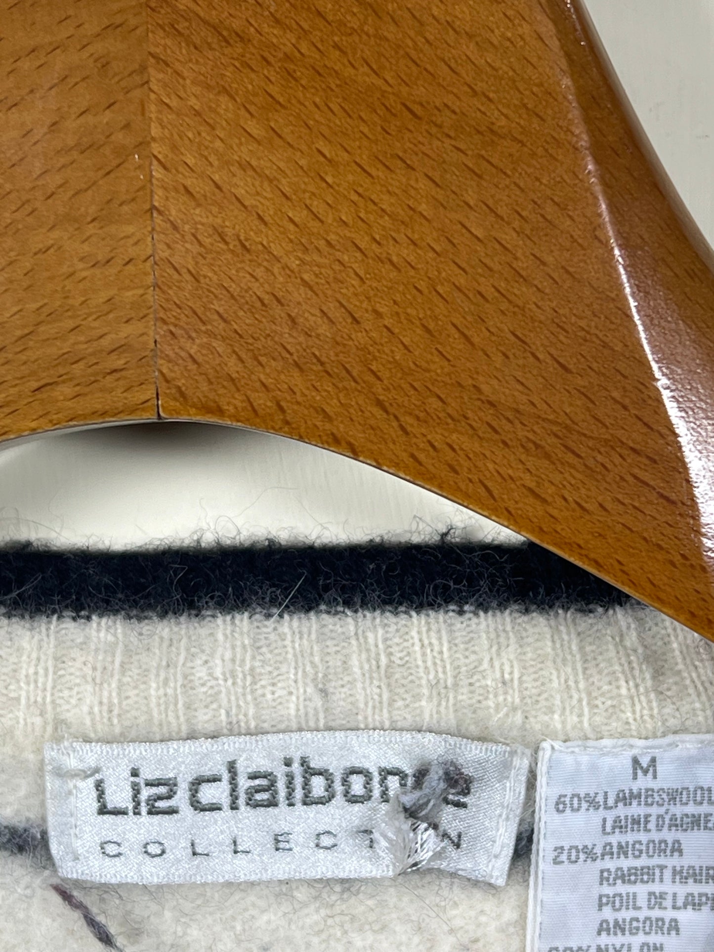 Liz Claiborne Crop Lambswool Sweater (Women) (Small)