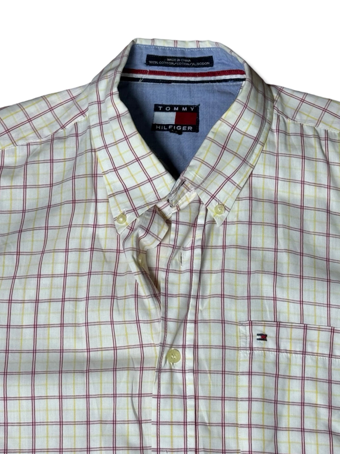 Tommy Hilfiger Buttoned Down Casual Shirt (Large)