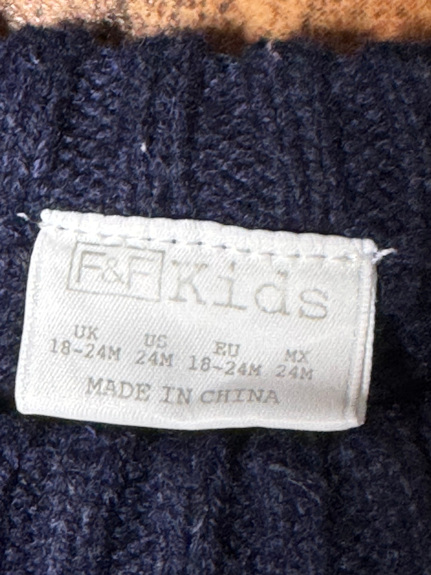 F&F Cable Knitted Wool Sweater Kids (4-6 Years)