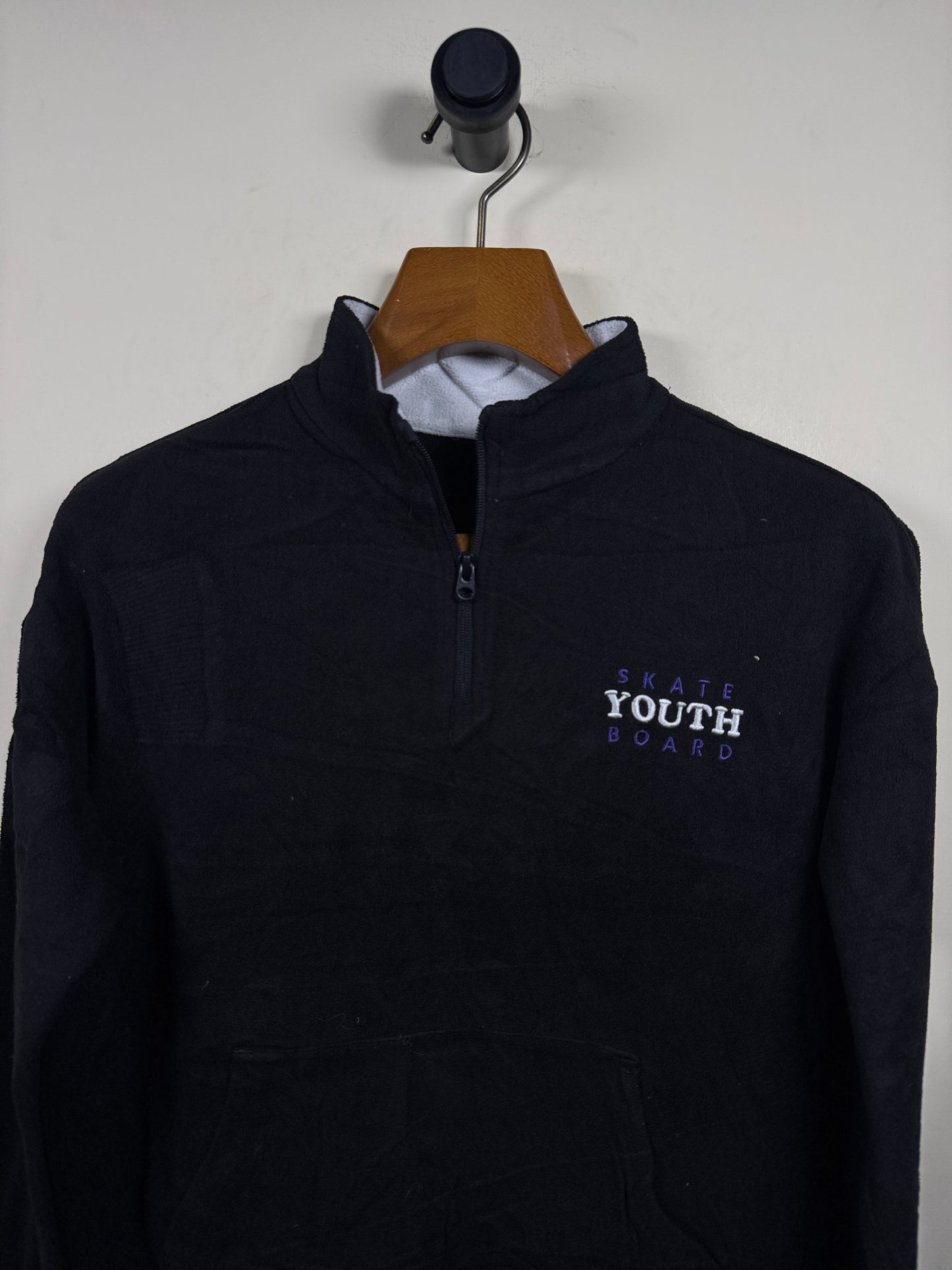 Skate Board Fleece Quarter Zipper (Women) (Medium)