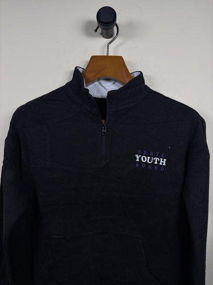 Skate Board Fleece Quarter Zipper (Women) (Medium)