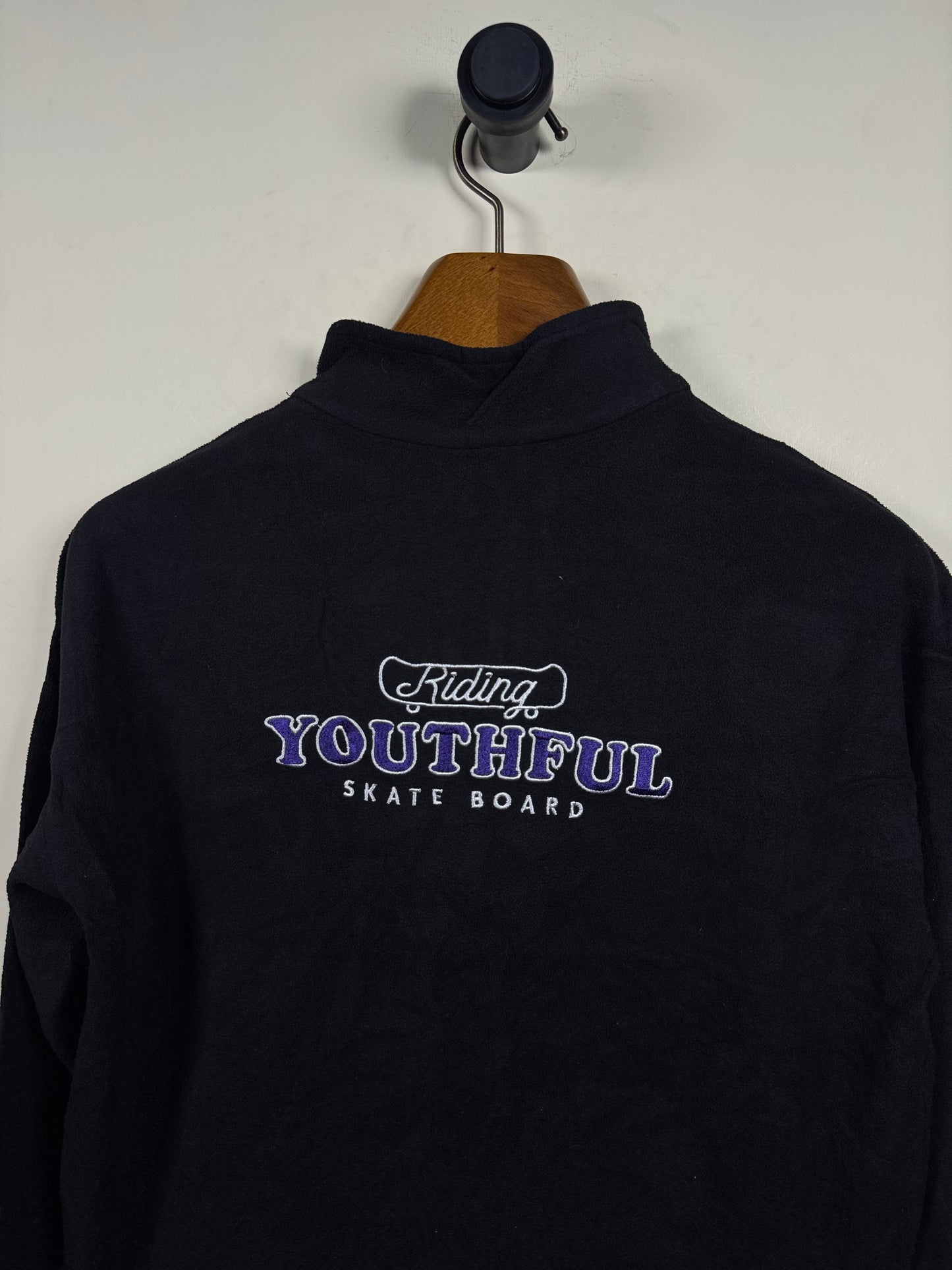 Skate Board Fleece Quarter Zipper (Women) (Medium)