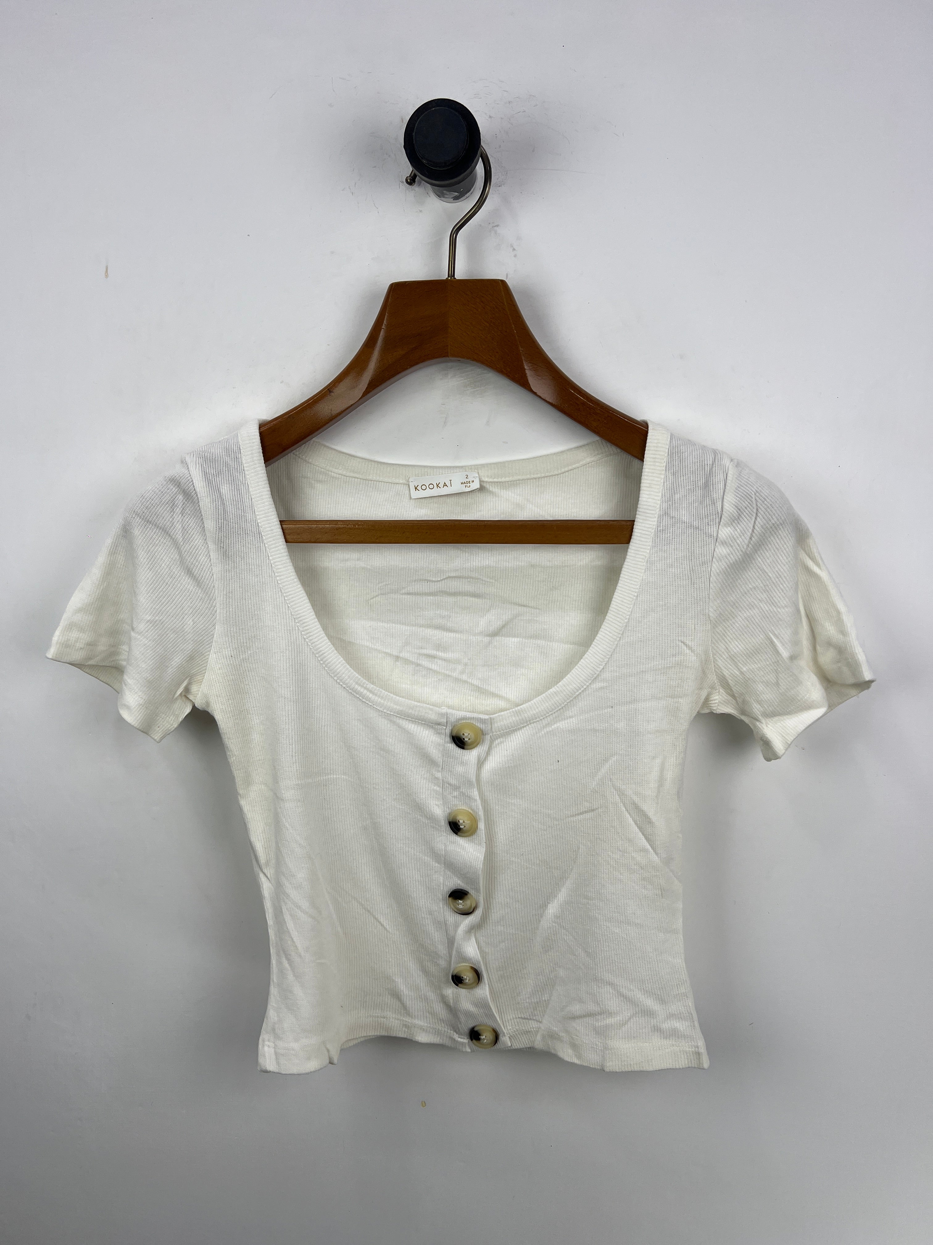 Kookai Crop Blouse (Women) (X-Small/Small)