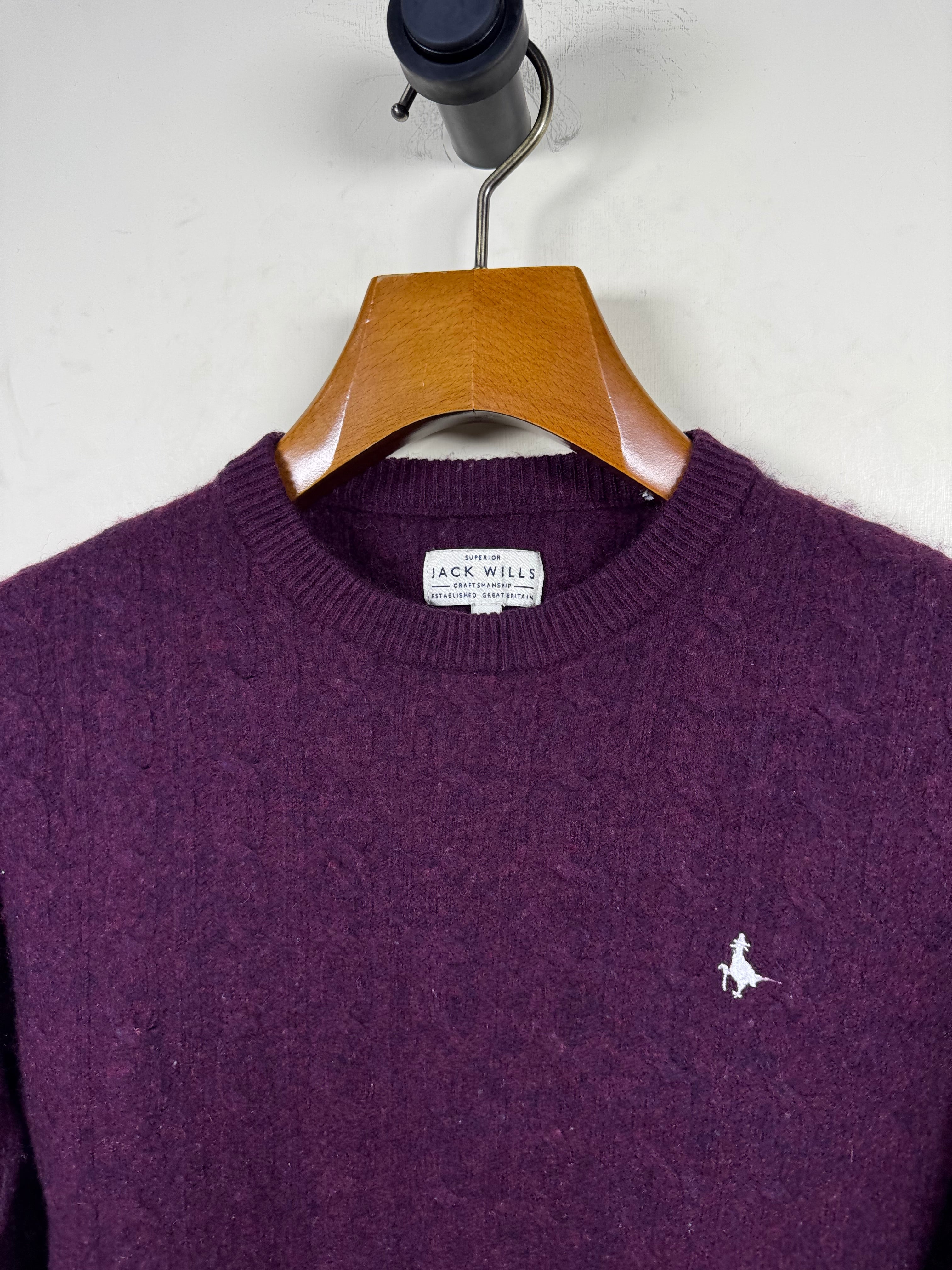 Jack Wills Cable Knitted Sweater (Small-Medium)