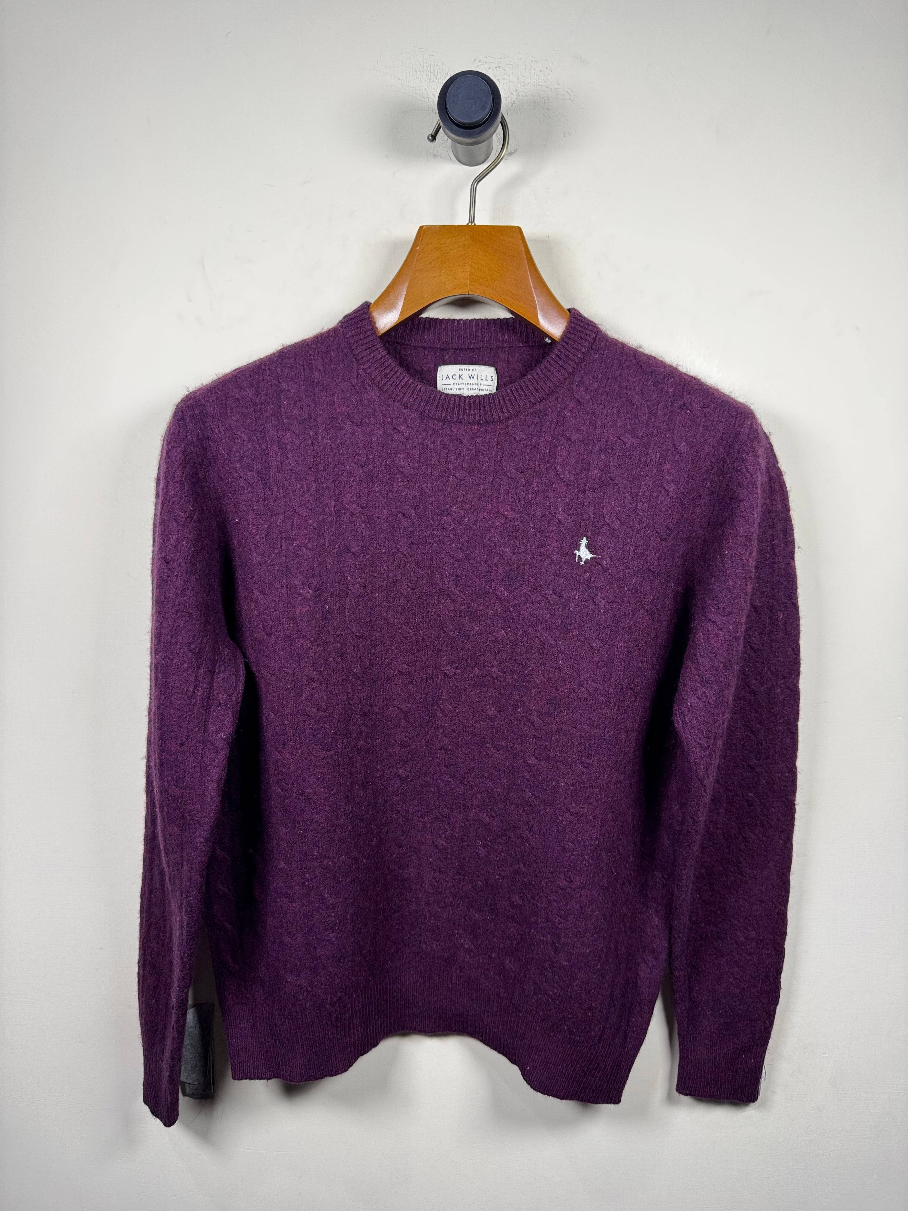 Jack Wills Cable Knitted Sweater (Small-Medium)