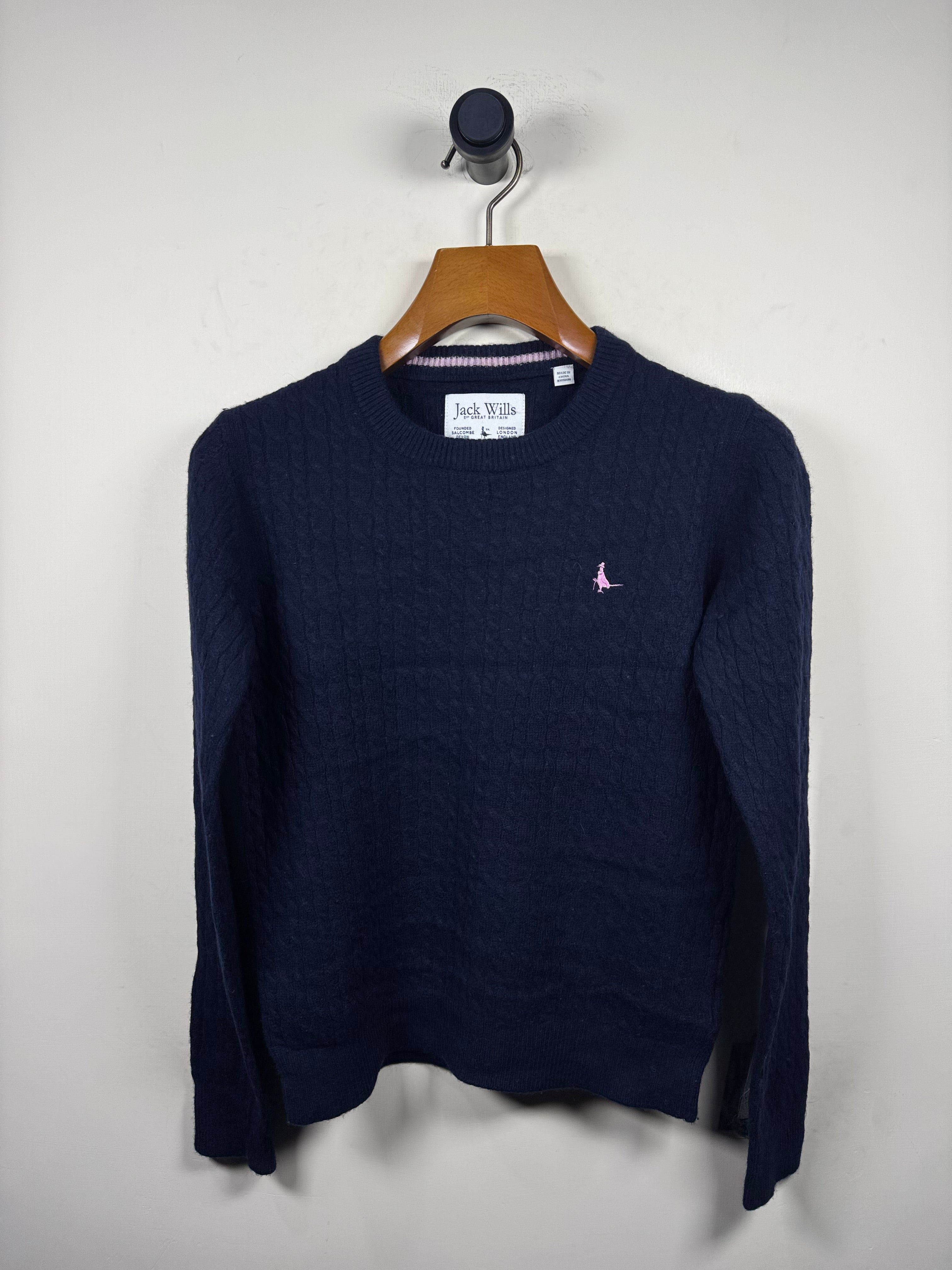 Jack Wills Cable Knitted Sweater (Small-Medium)