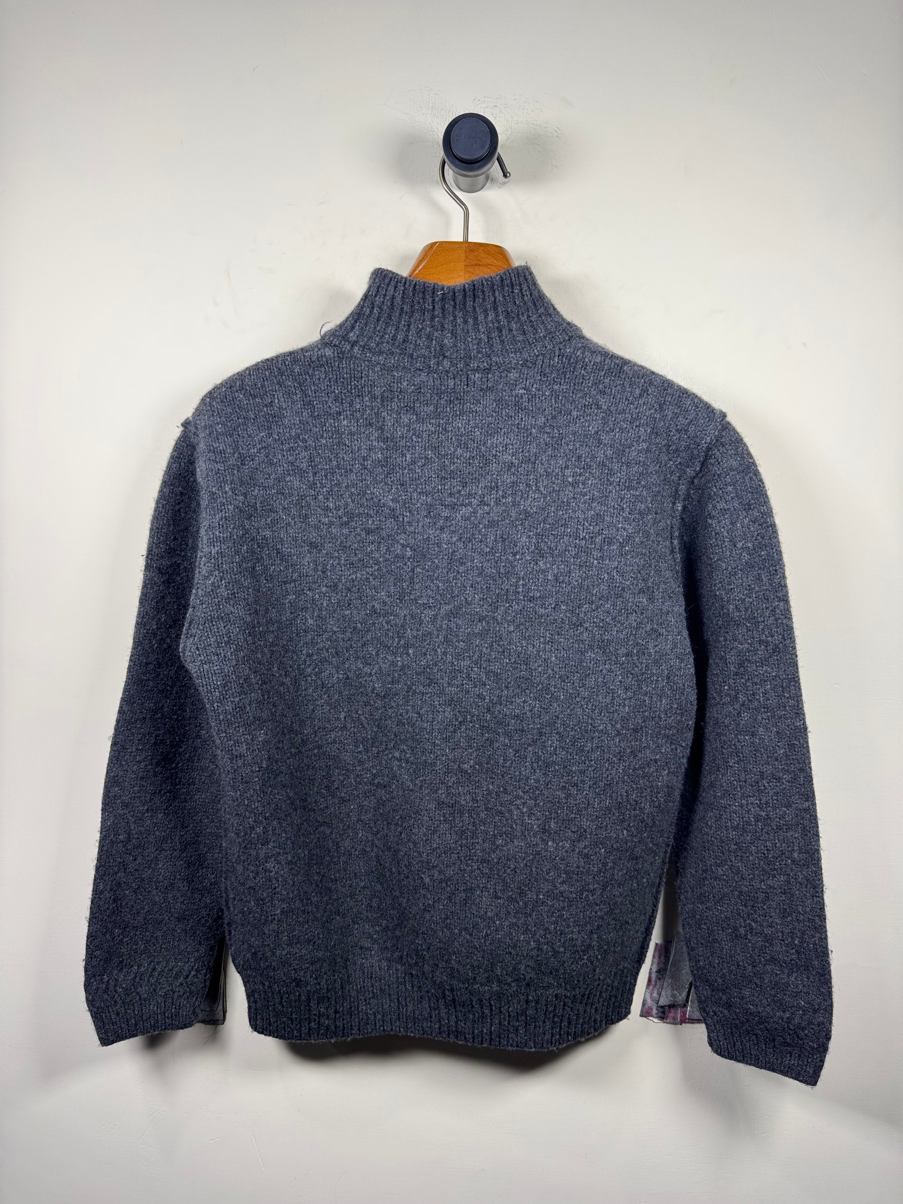 Rocha John Lambswool Quarter Buttoned Sweater (Small-Medium)