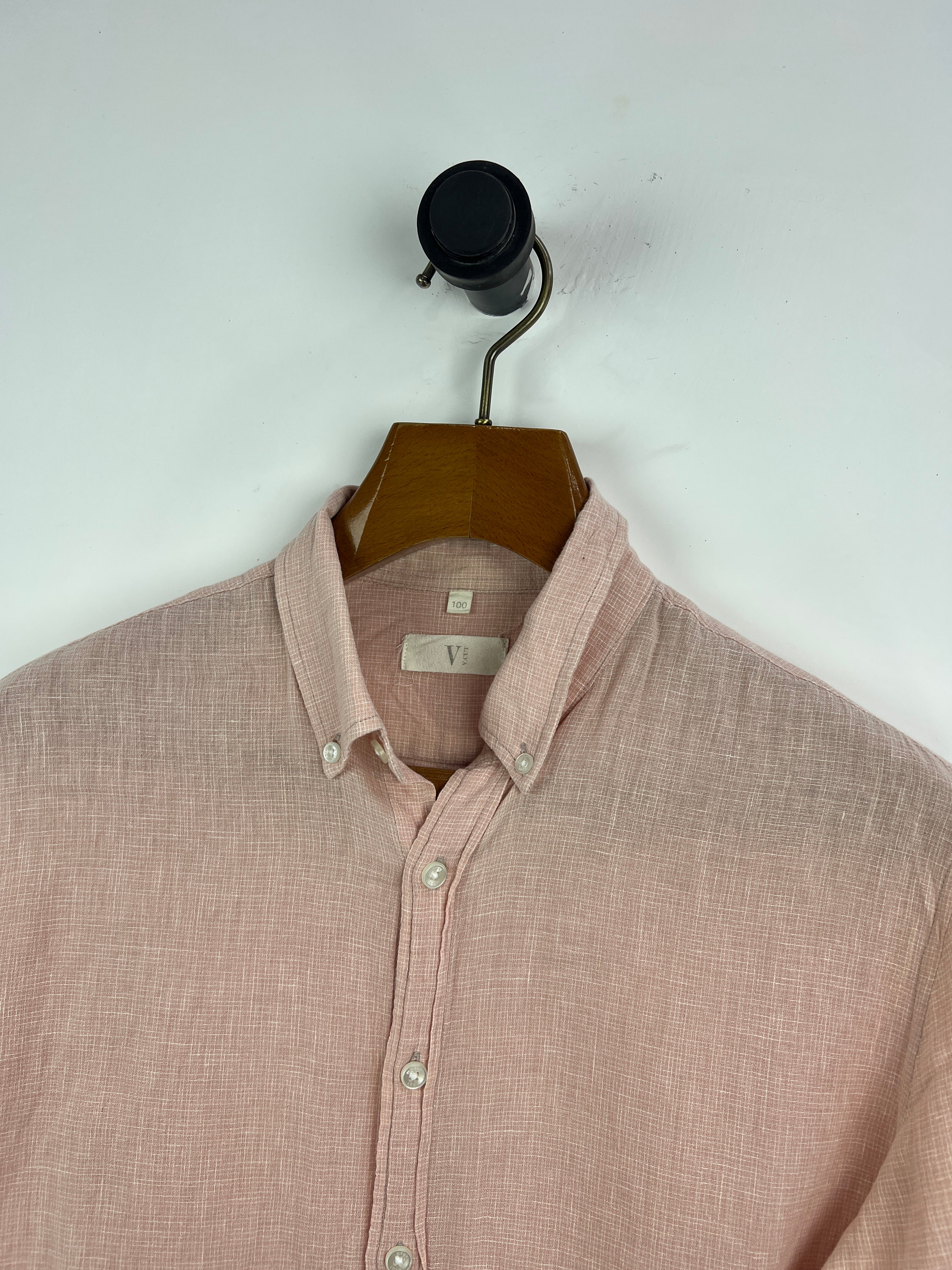 V Cut Linen Shirt (Medium)