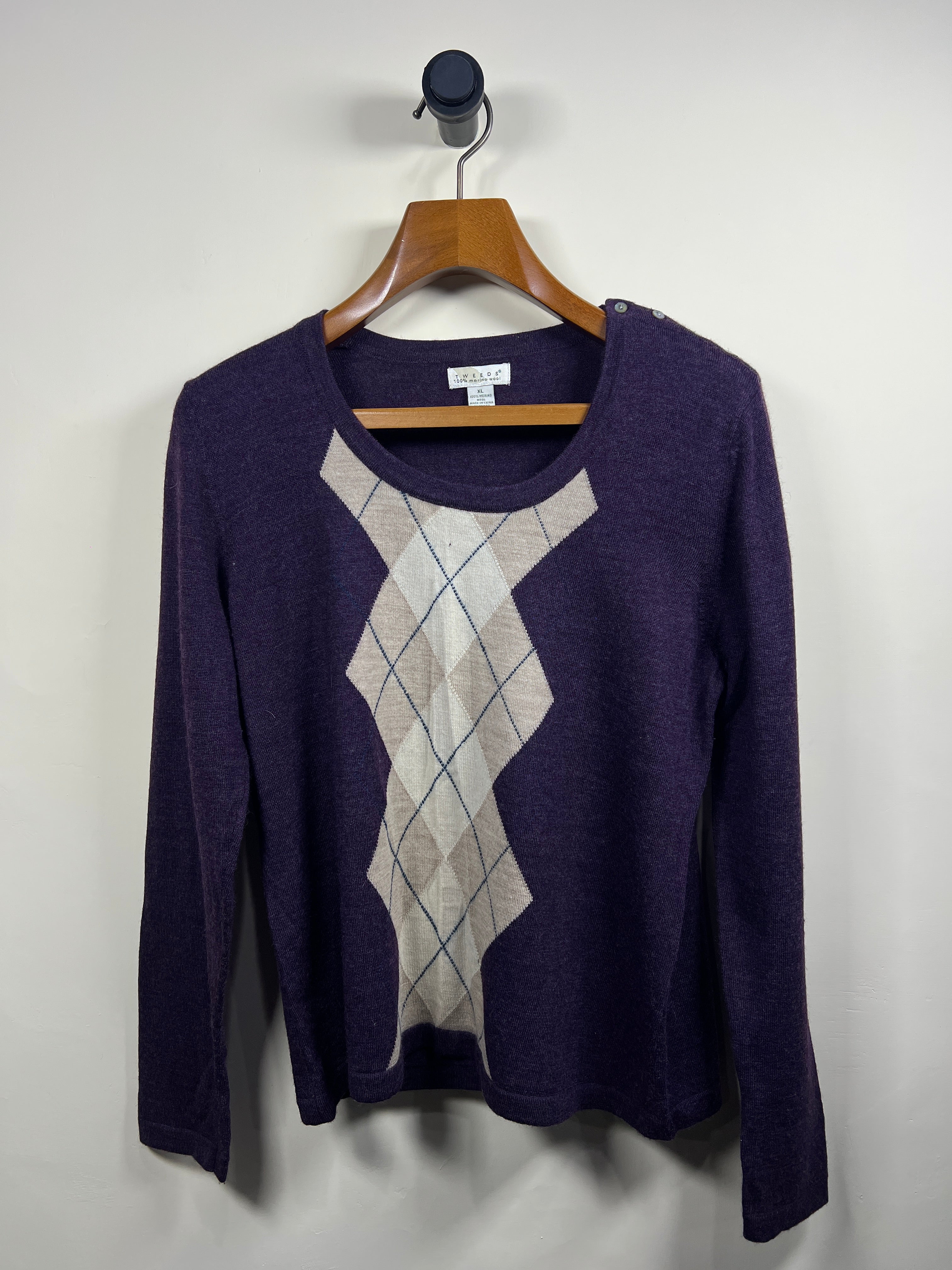 Tweed Merino Sweater (Women) (Medium-Large)