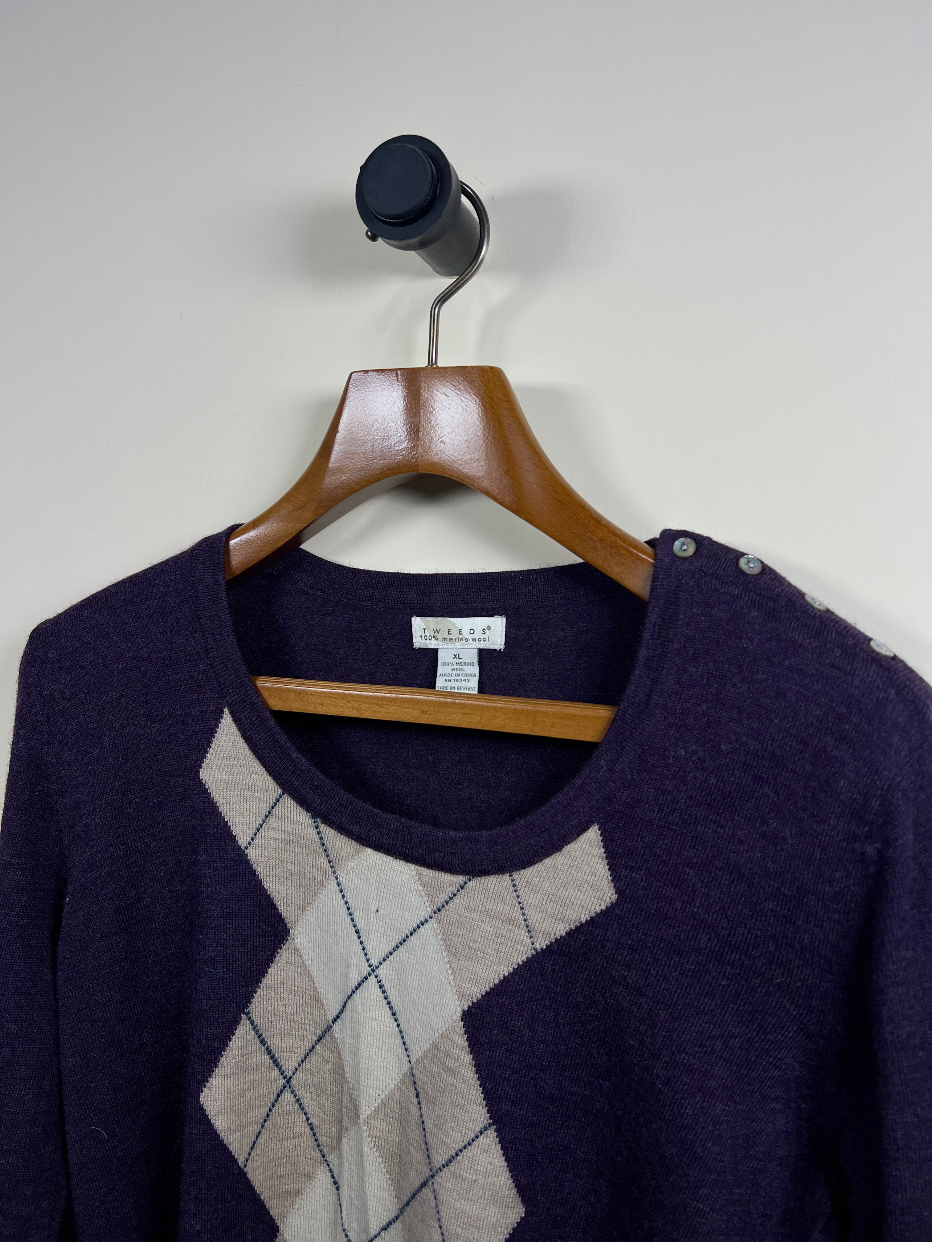 Tweed Merino Sweater (Women) (Medium-Large)