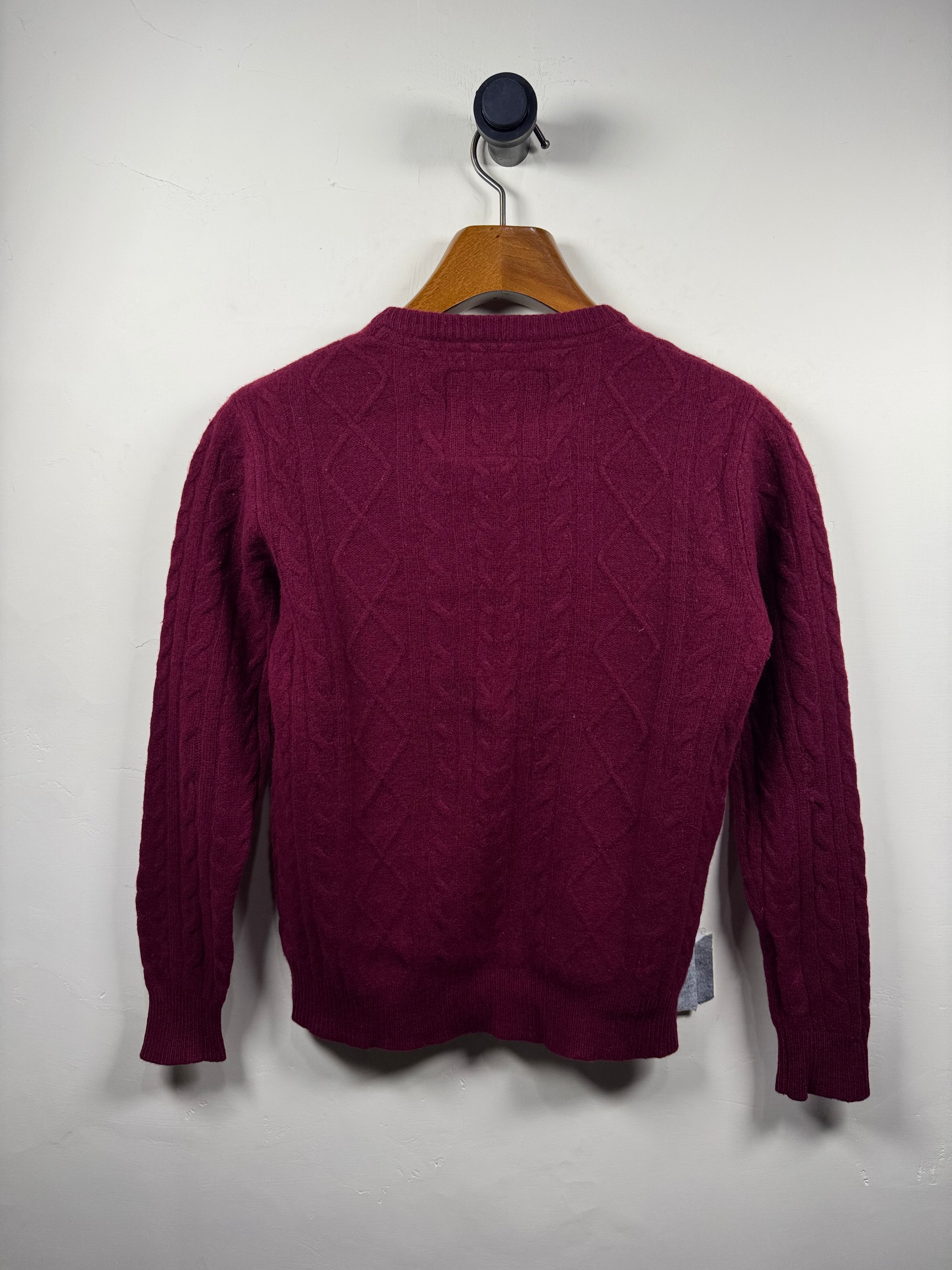 Jack Wills Lambswool Cable Knitted Sweater (Small)