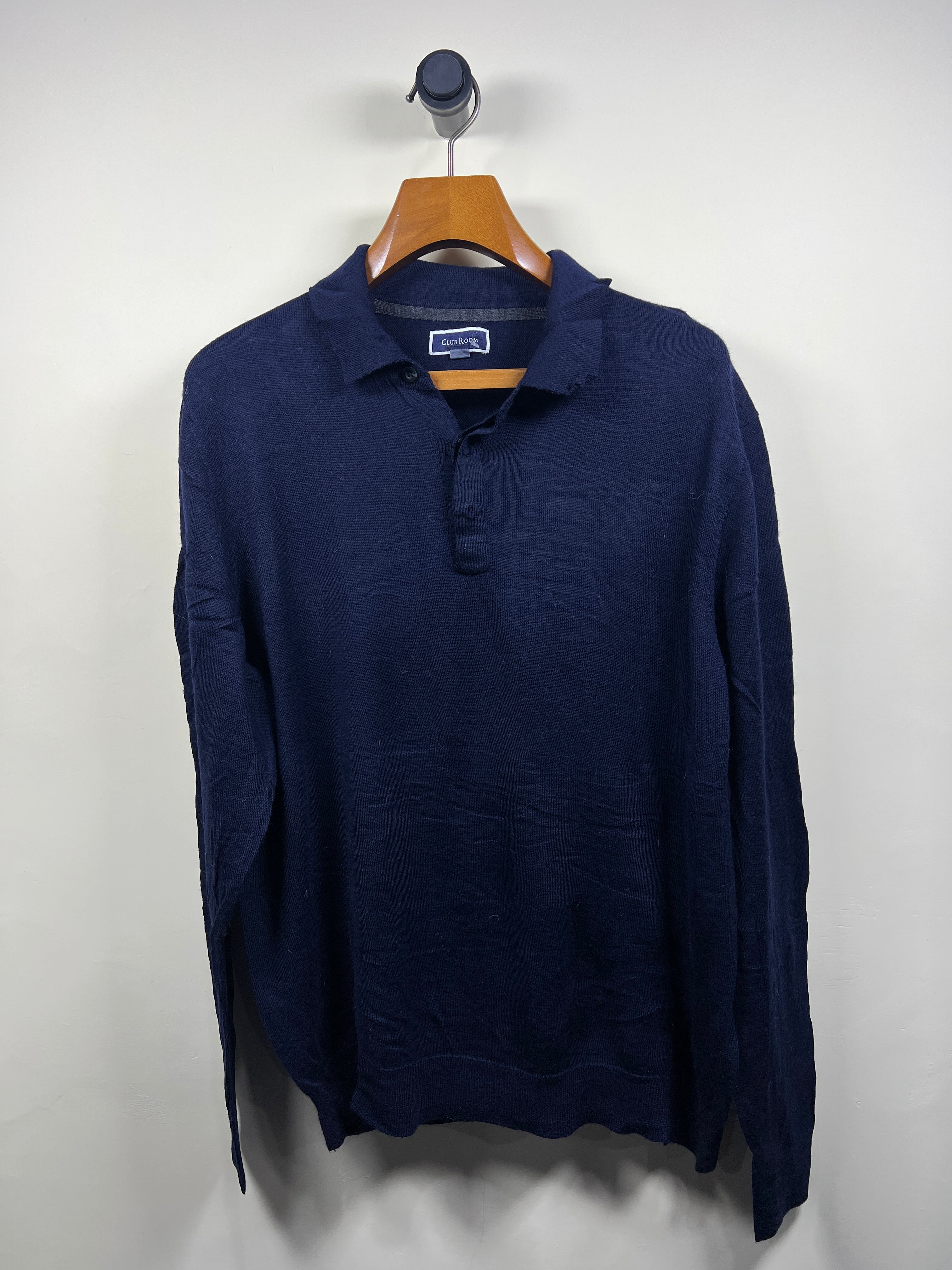 Club Room Quarter Buttoned Sweater (X-Large)