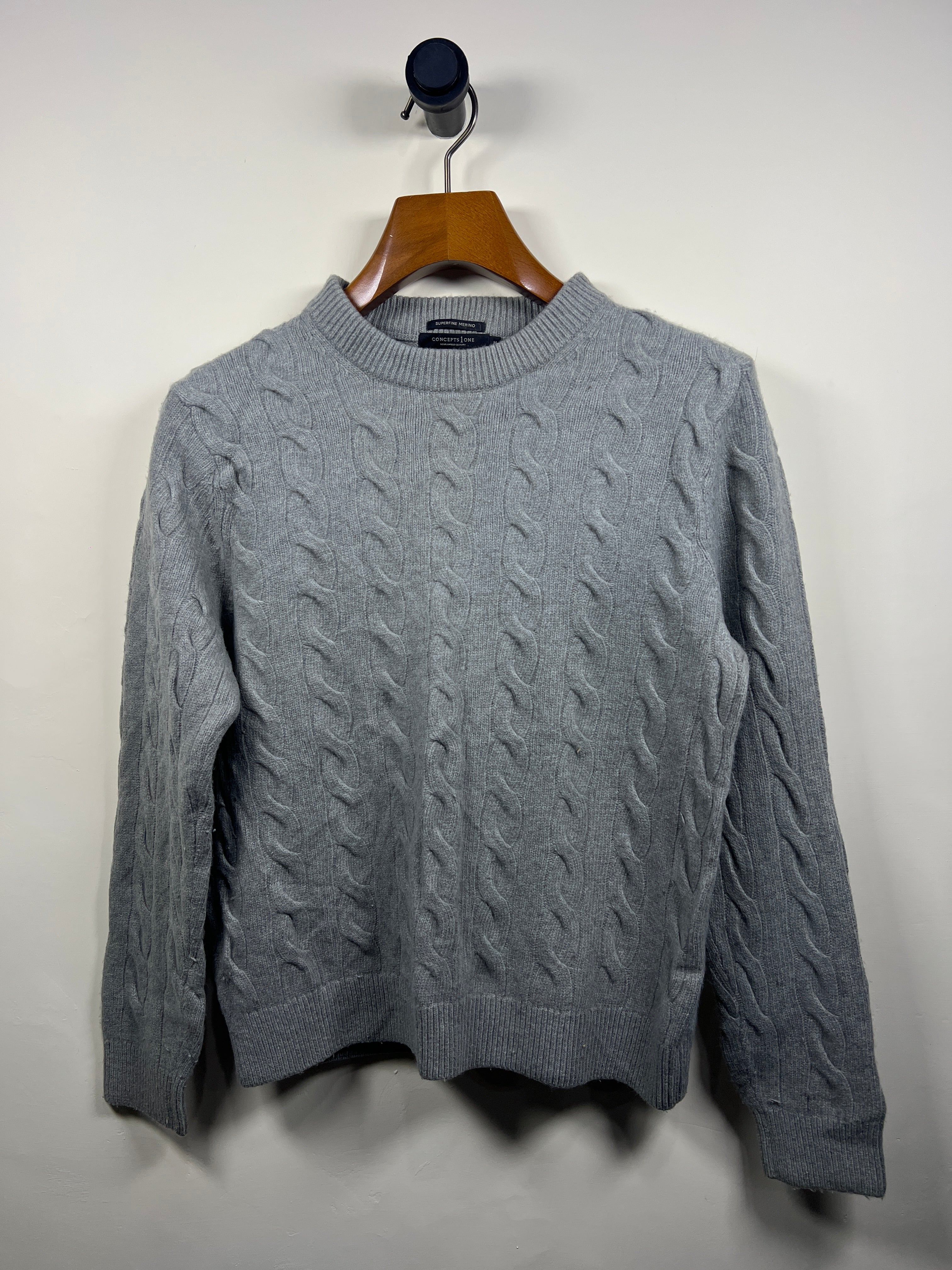 Concepts Merino Cable Knitted Sweater (Small-Medium)