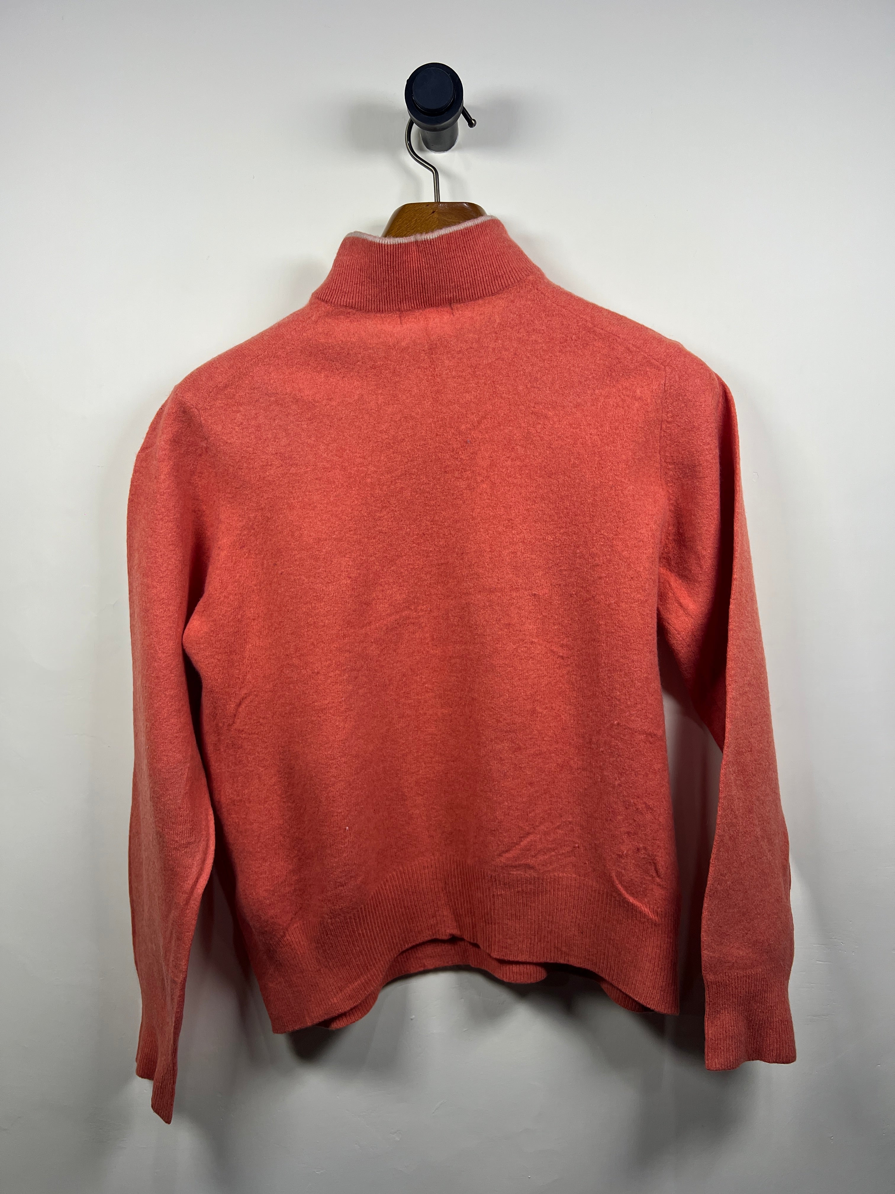 Maestro Lambswool Quarter Buttoned Sweater (Small)