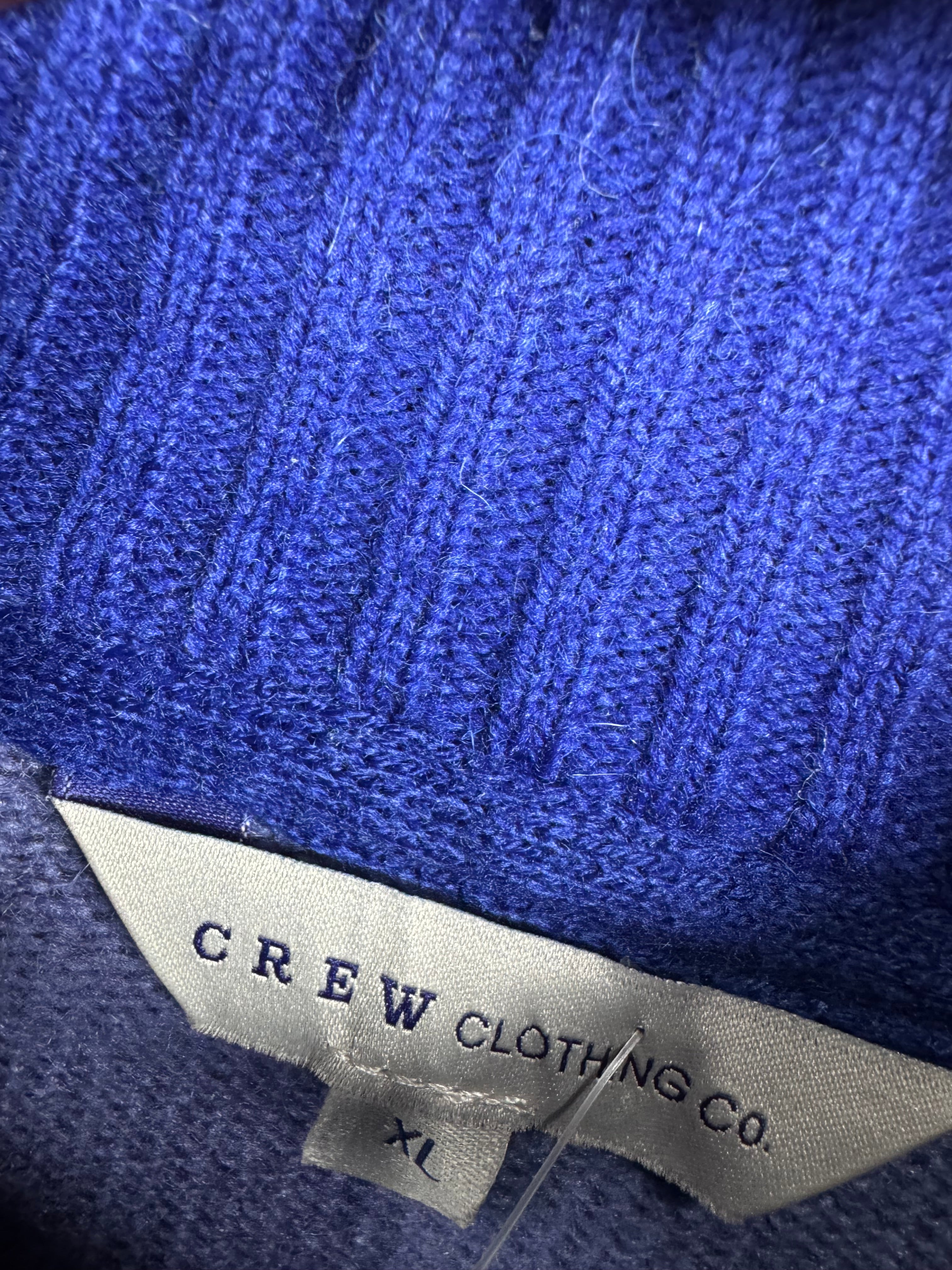 Crew Knitted Lambswool Quarter Buttoned Sweater (X-Large)
