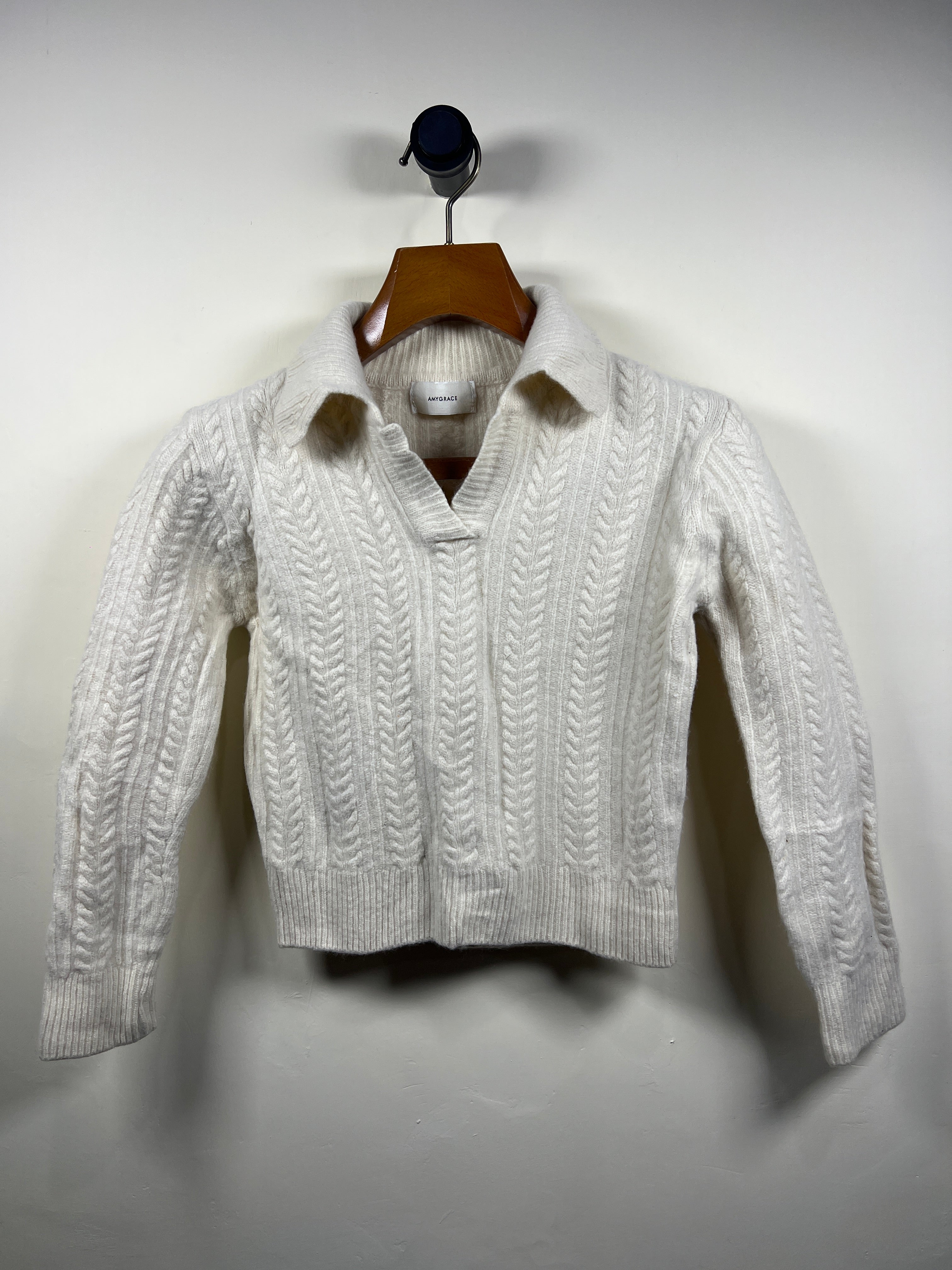 Amy Grace Cable Knitted Sweater (Women) (X-Small)