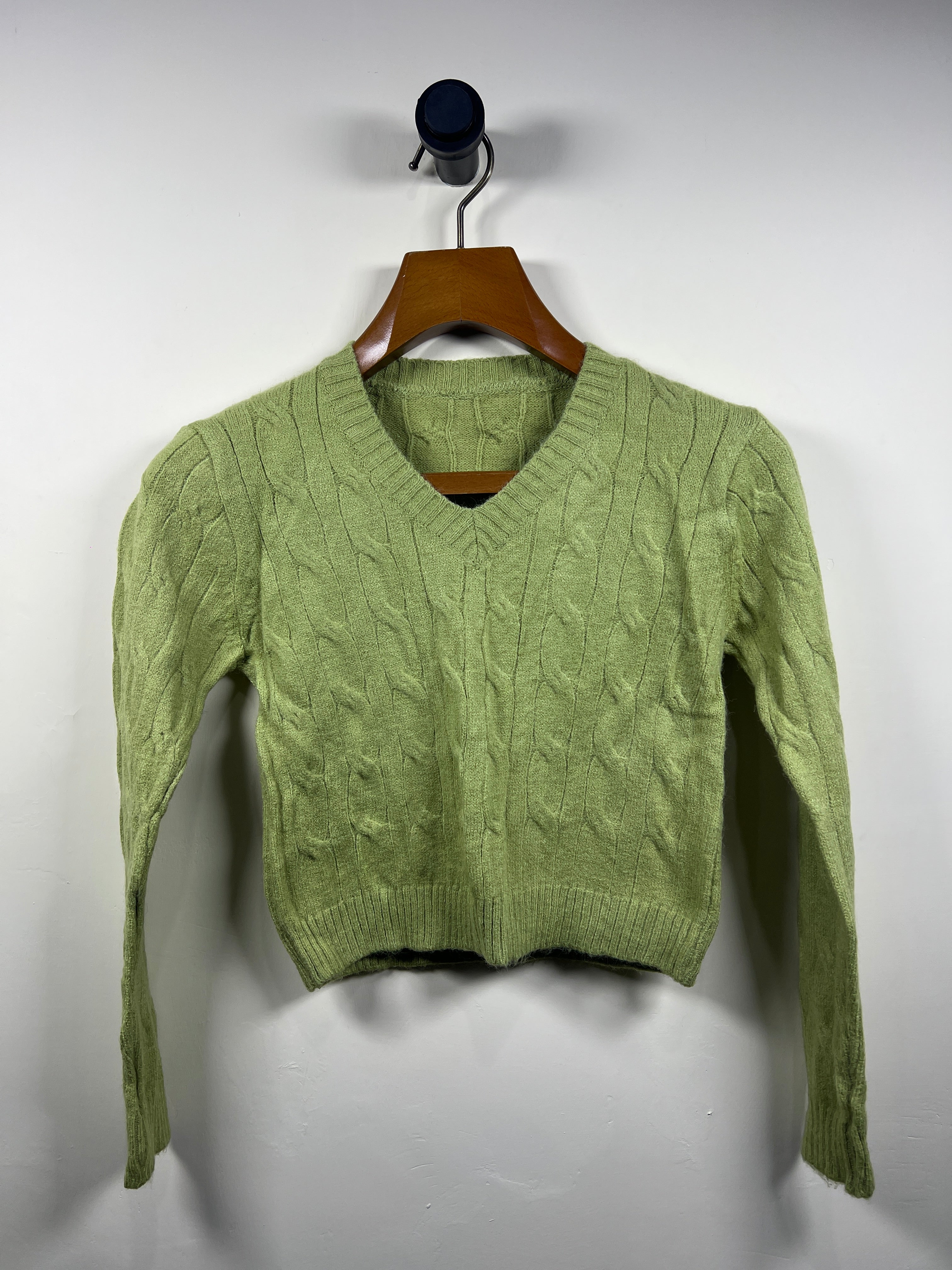 Cable Knitted Sweater (Women) (X-Small)