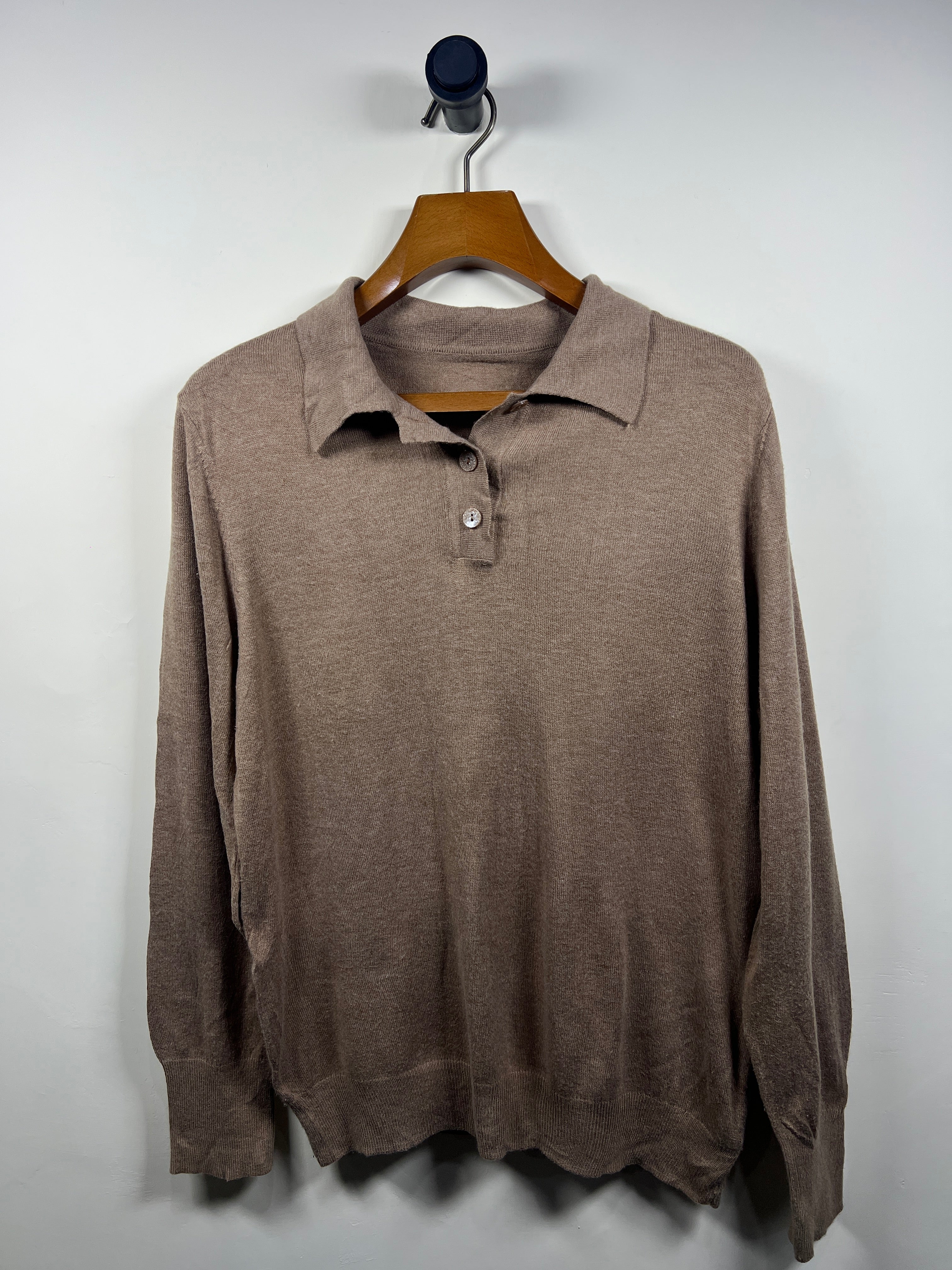 Quarter Buttoned Sweater (Medium-Large)
