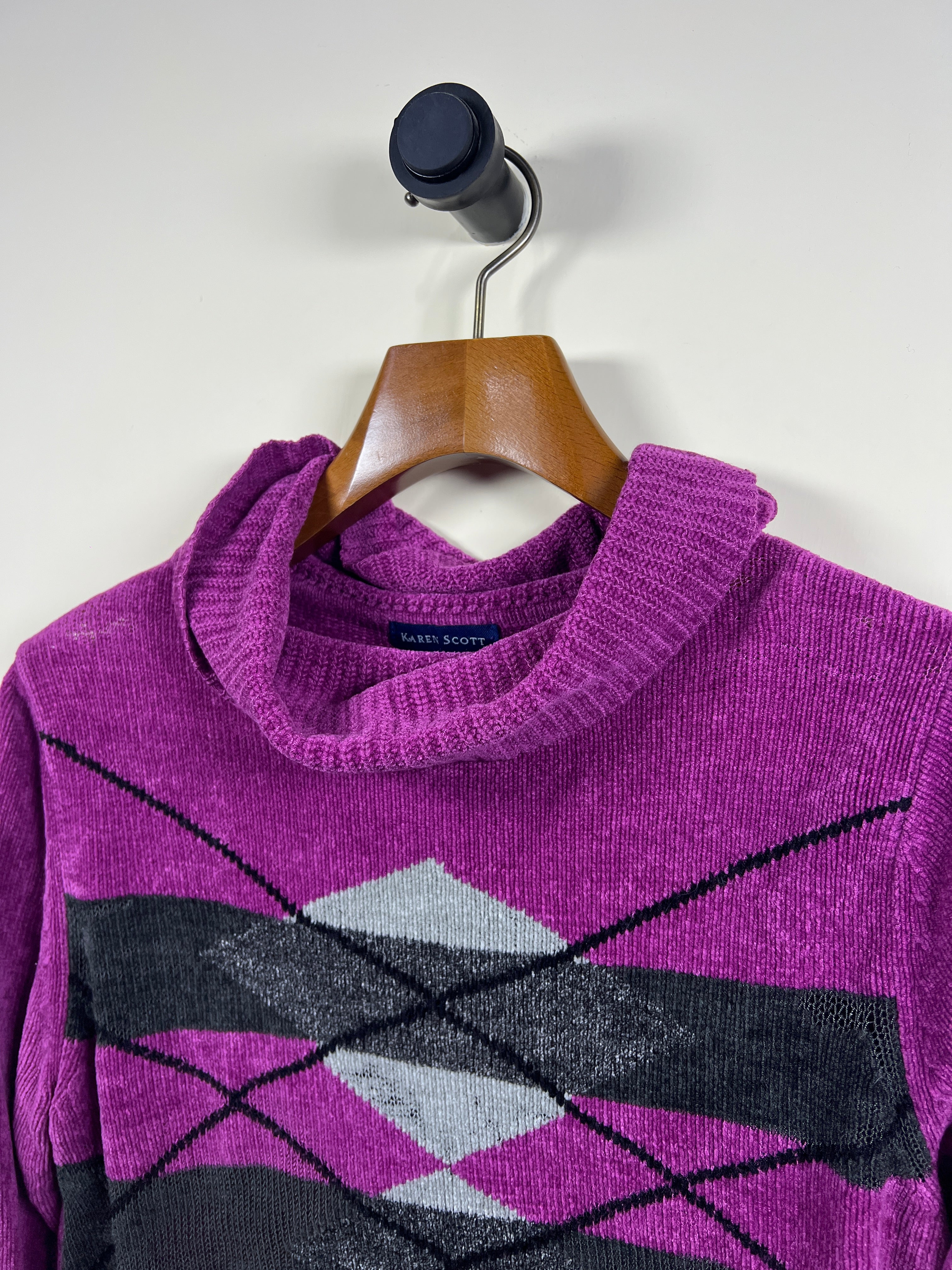 Karen Scott Velvet Turtle Neck Sweater (Women) (Large/X-Large)