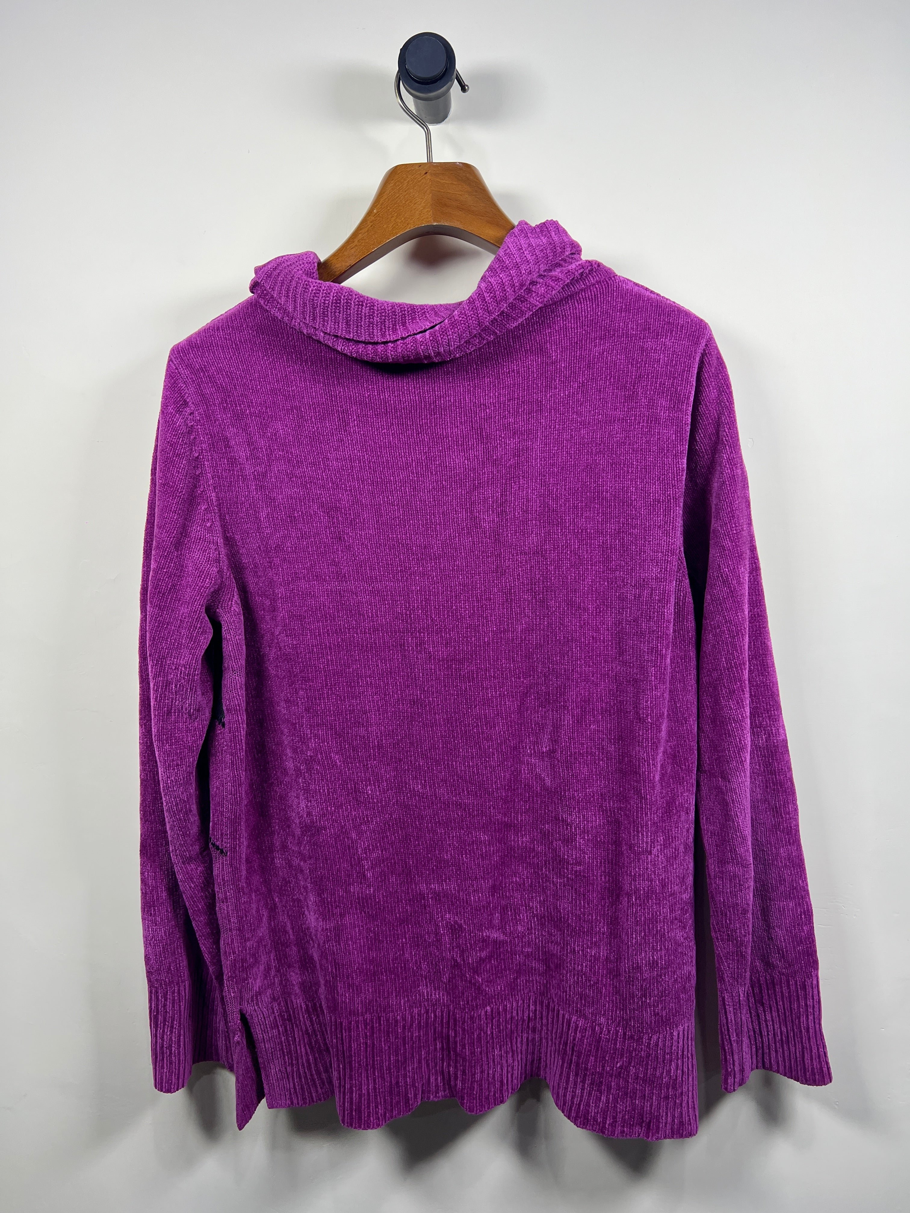 Karen Scott Velvet Turtle Neck Sweater (Women) (Large/X-Large)
