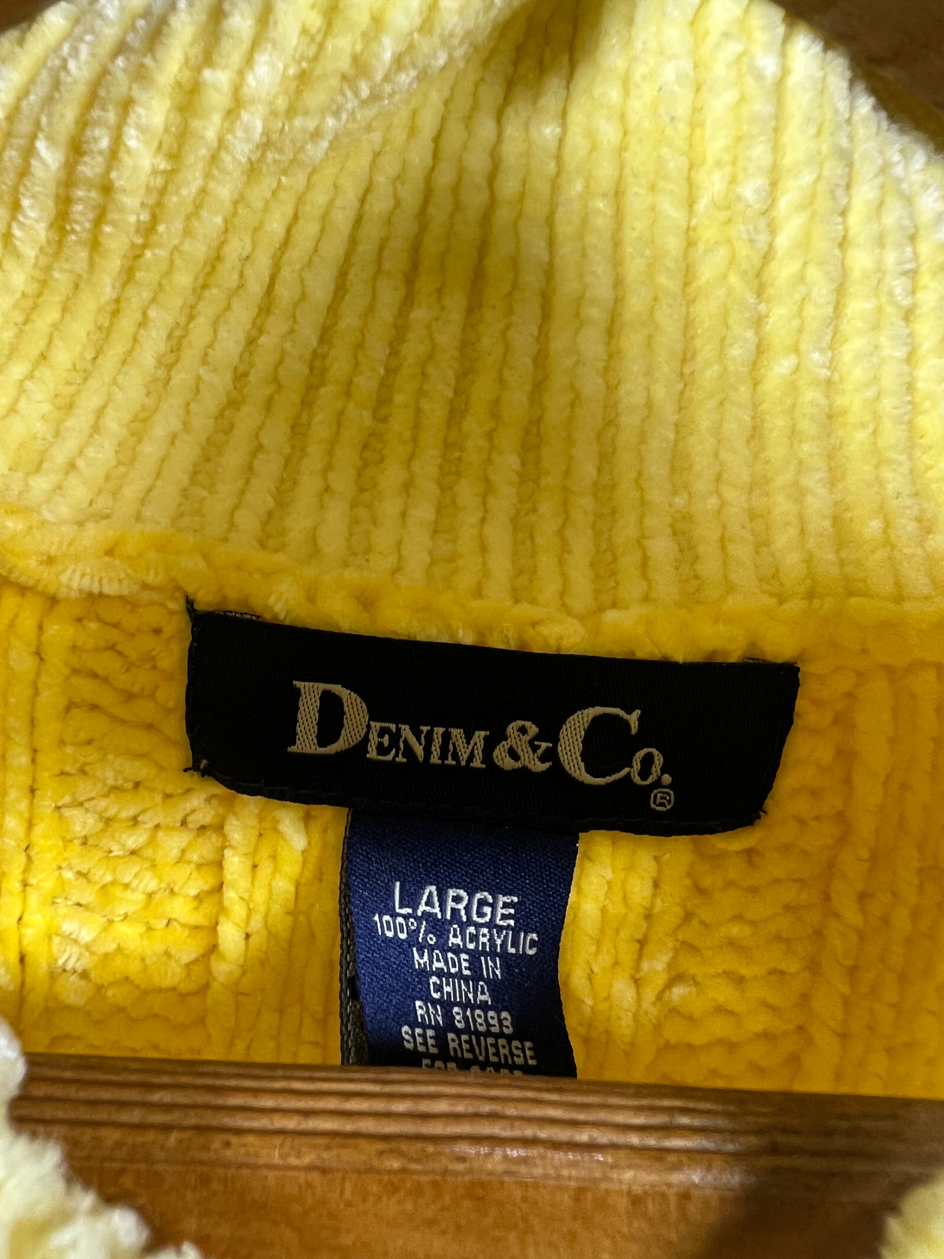 Denim Velvet Sweater (Women) (Large/X-Large)