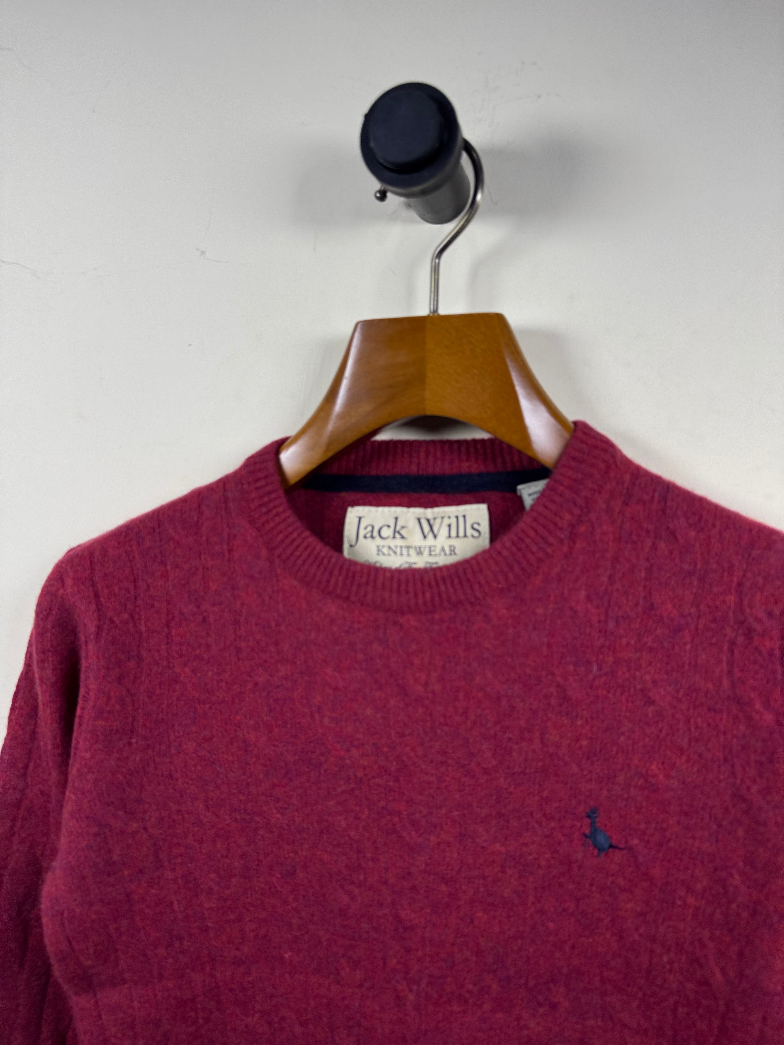 Jack Wills Lambswool Cable Knitted Sweater (Small)