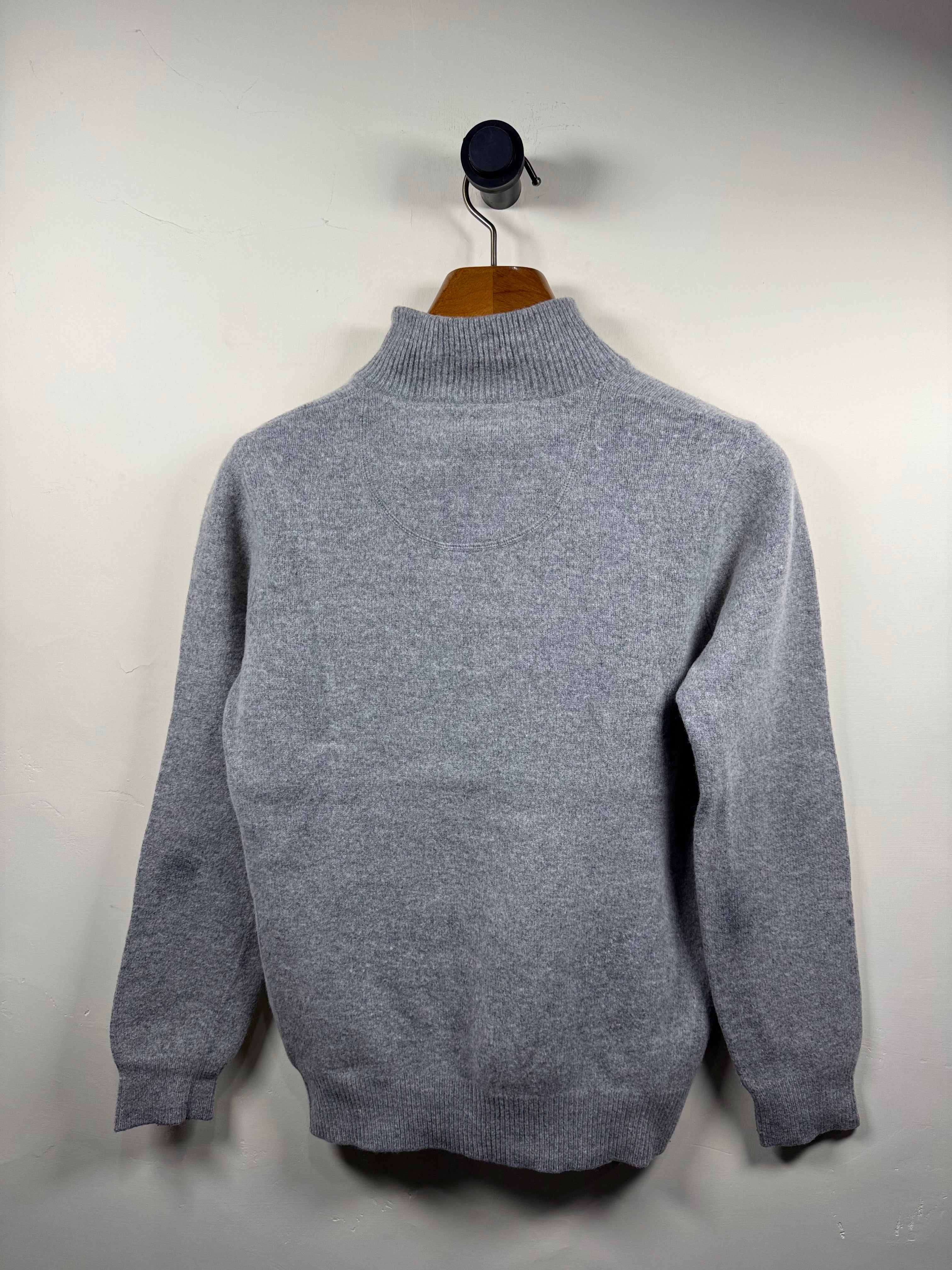 John Patridge Lambswool Quarter Buttoned Sweater (Small-Medium)