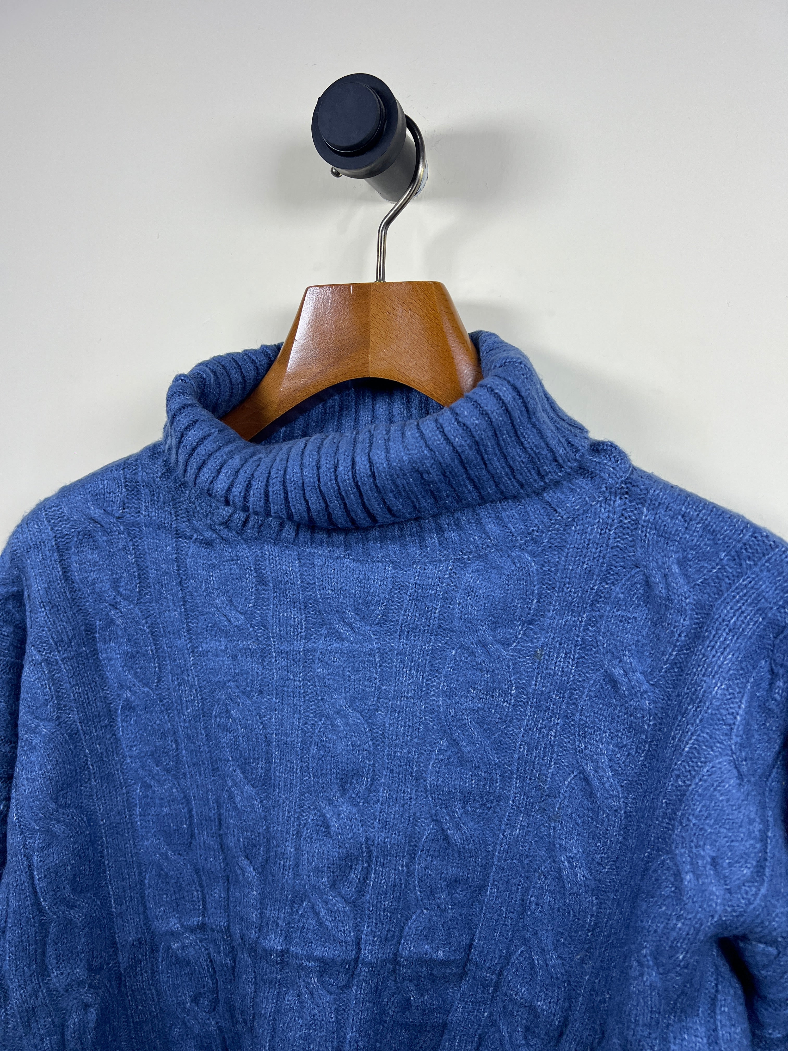 Nick Nicole Cable Knitted Turtle Neck Sweater (Women) (Medium-Large)