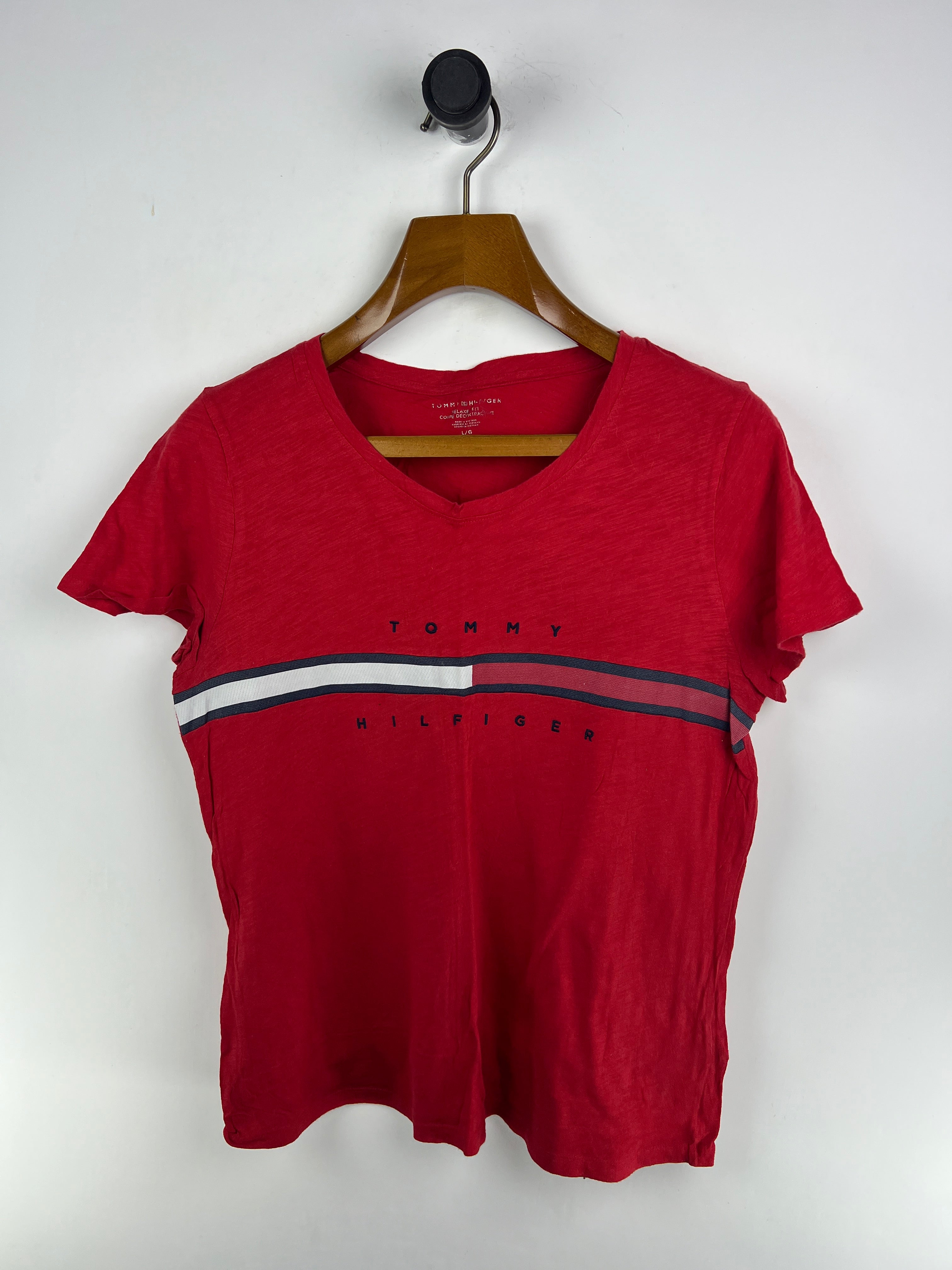 Tommy Hilfiger T-Shirt (Women) (Medium-Large)