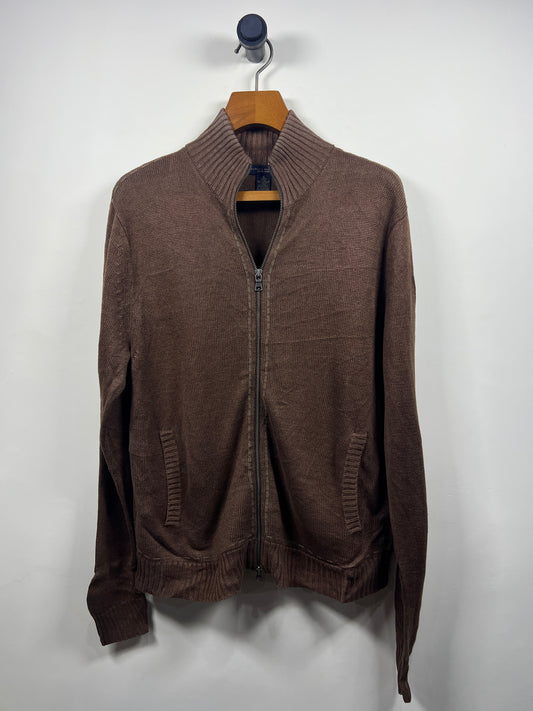 Banana Republic Linen Zipper Sweater (Large)