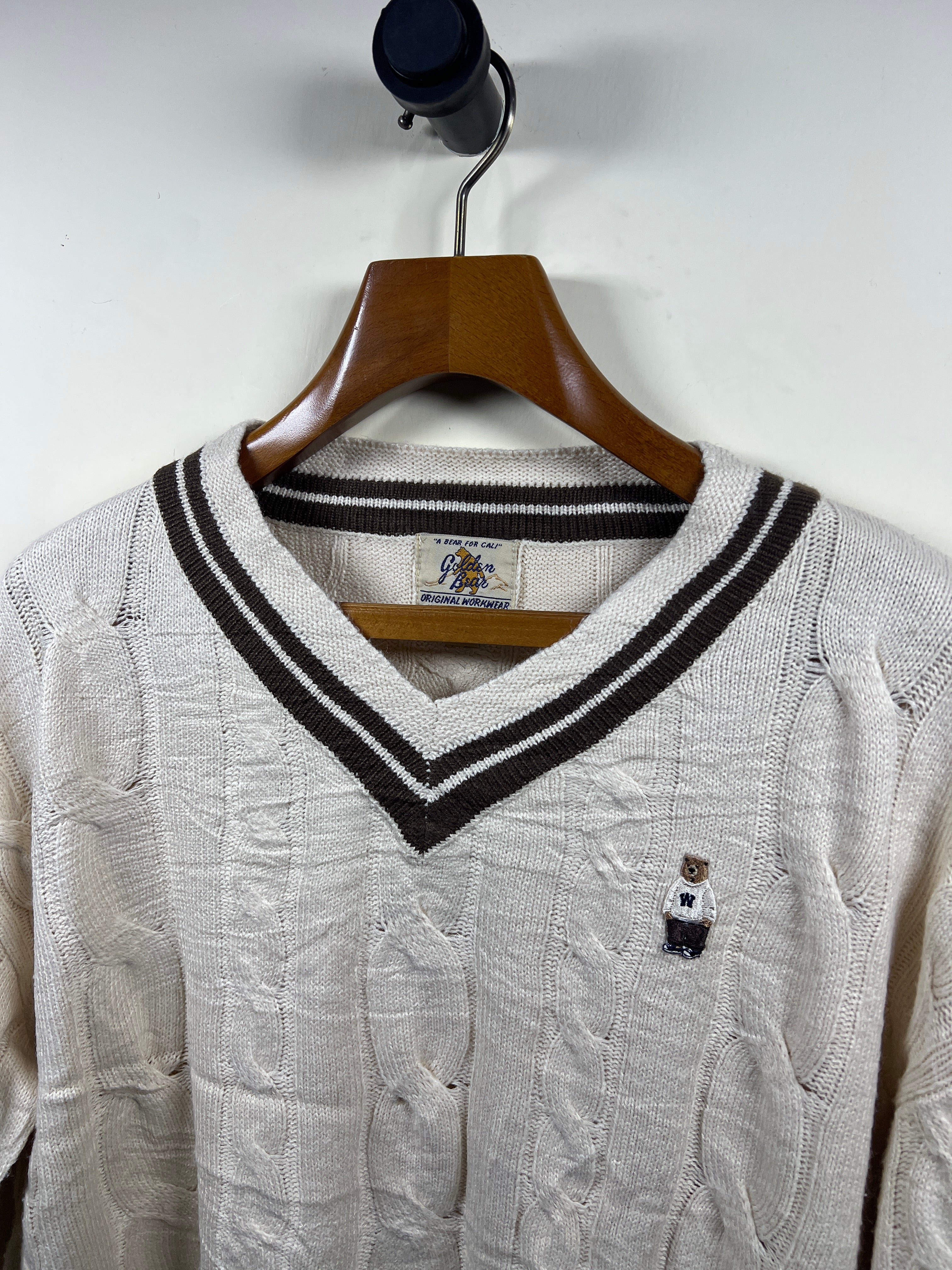 Golden Bear Cable Knitted Sweater (X-Large)