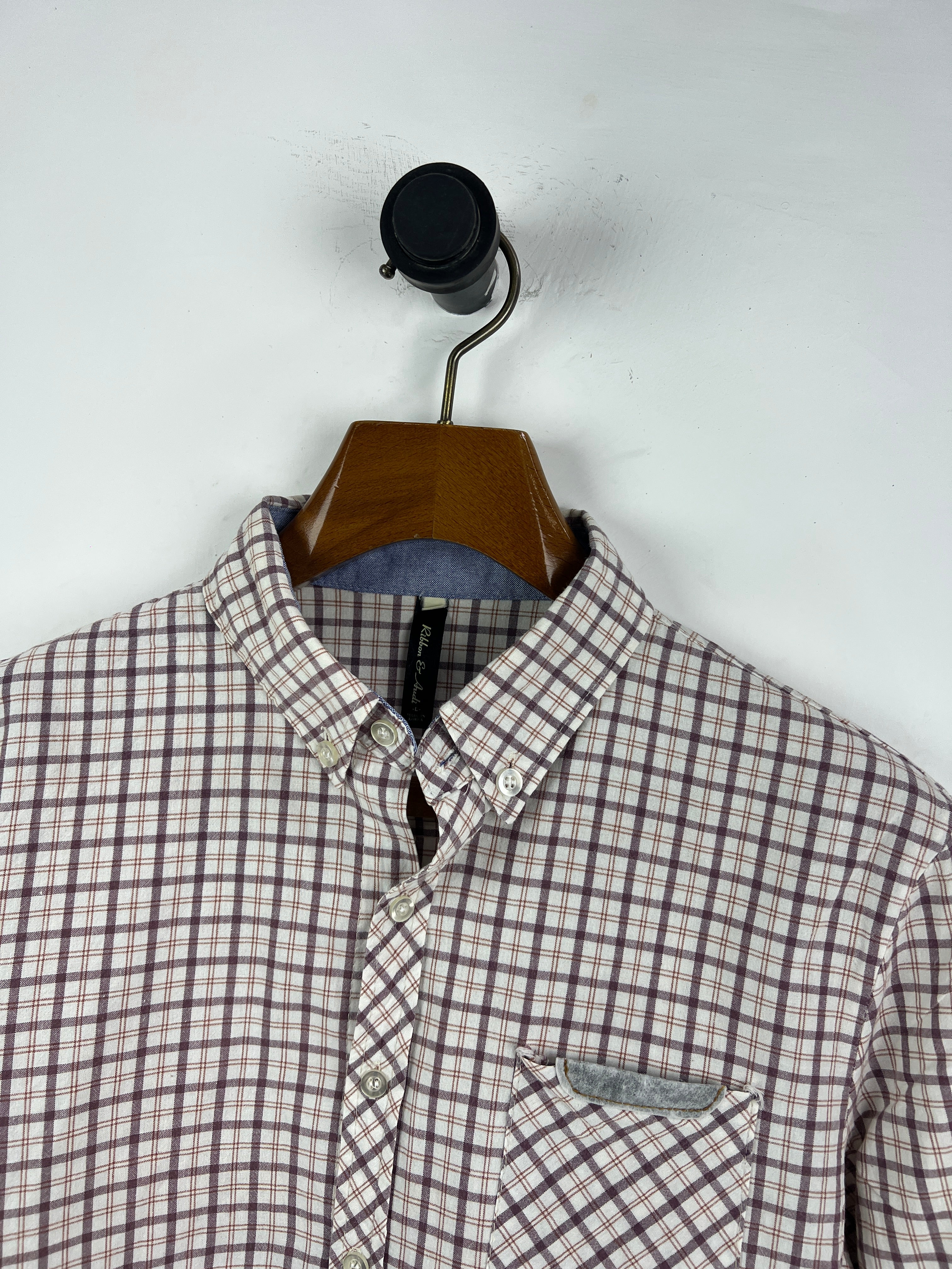 Ribbon Linen Shirt (Small)