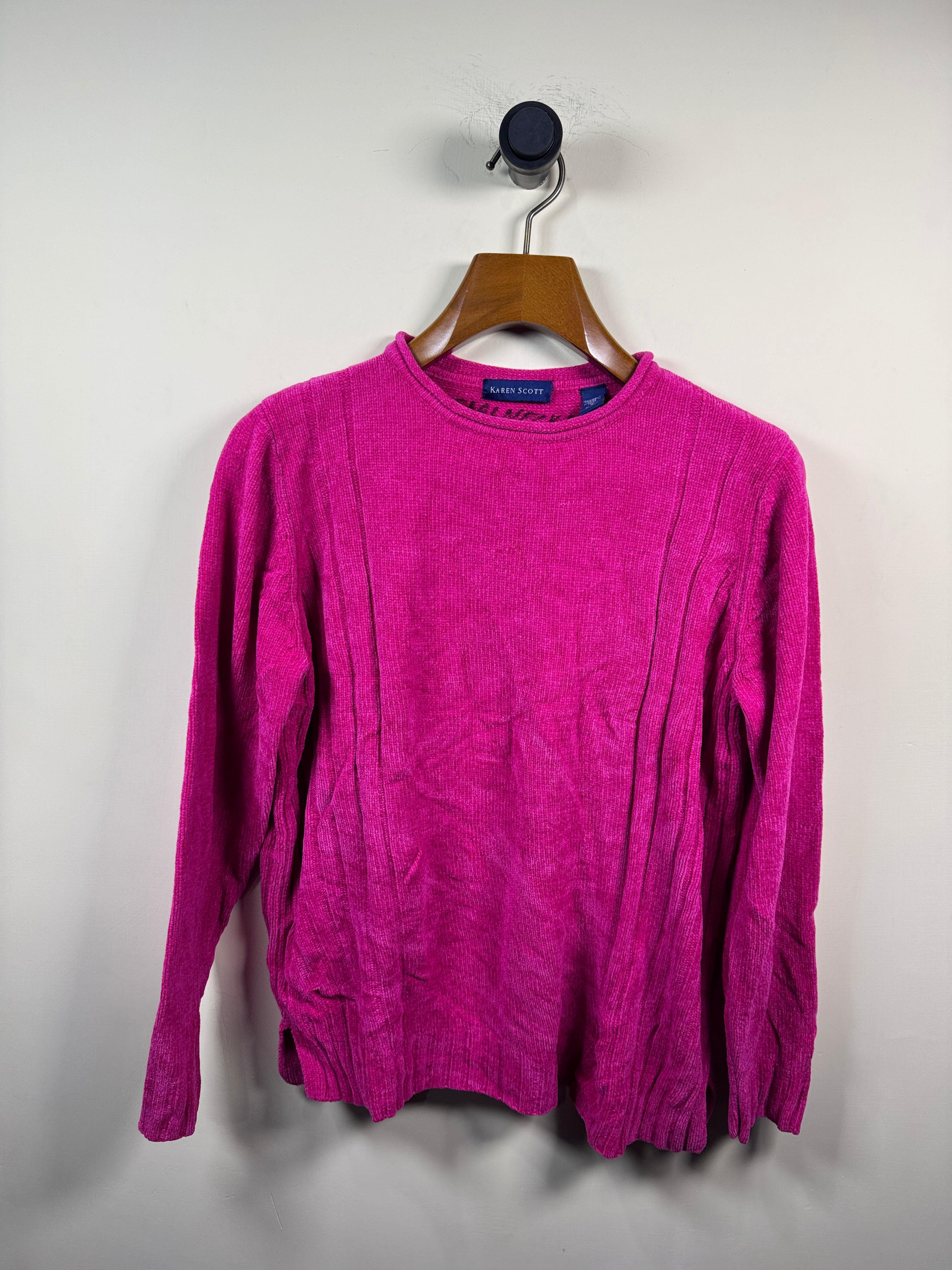Karen Scott Velvet Sweater (Women) (Large/X-Large)