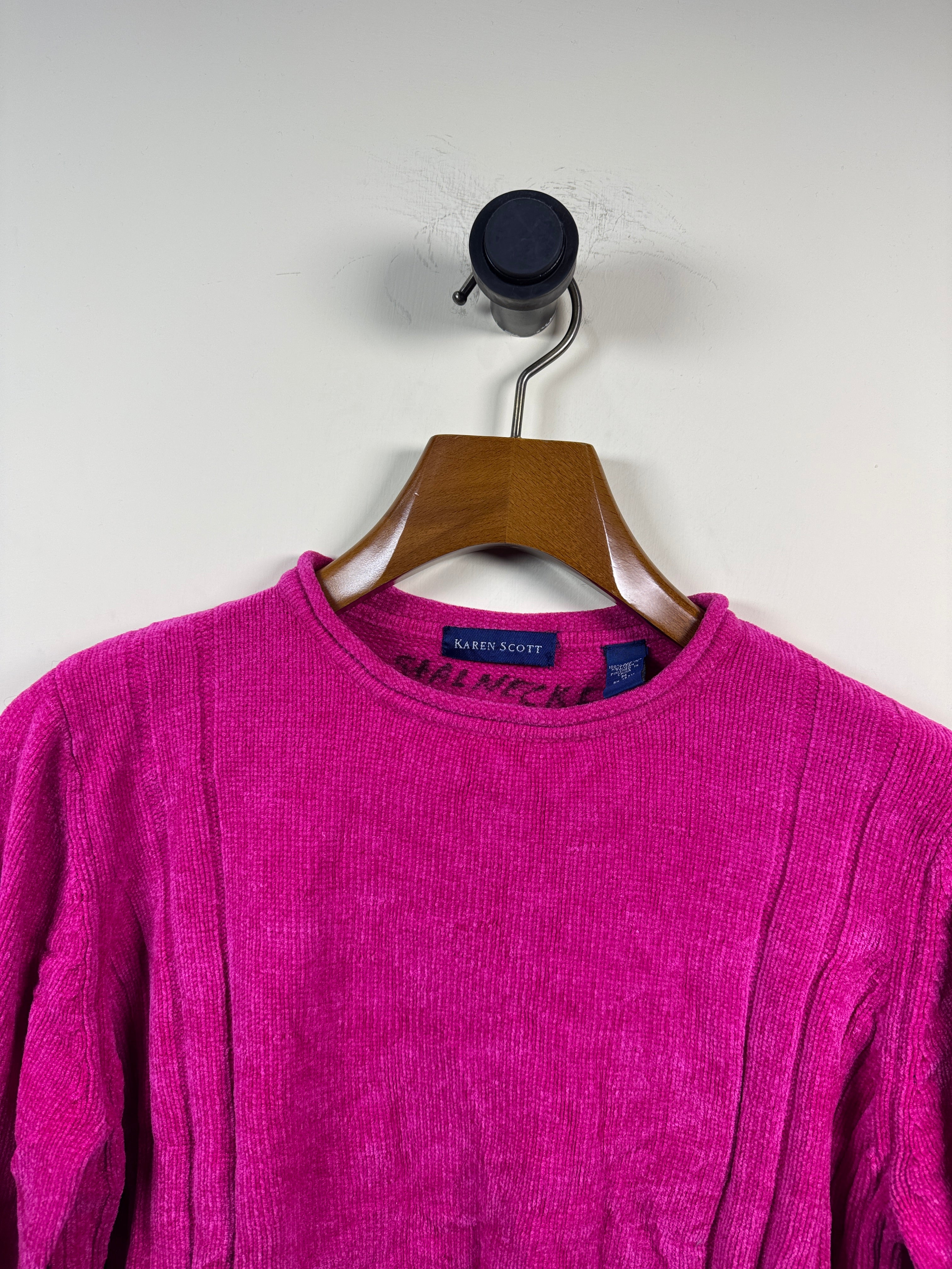 Karen Scott Velvet Sweater (Women) (Large/X-Large)