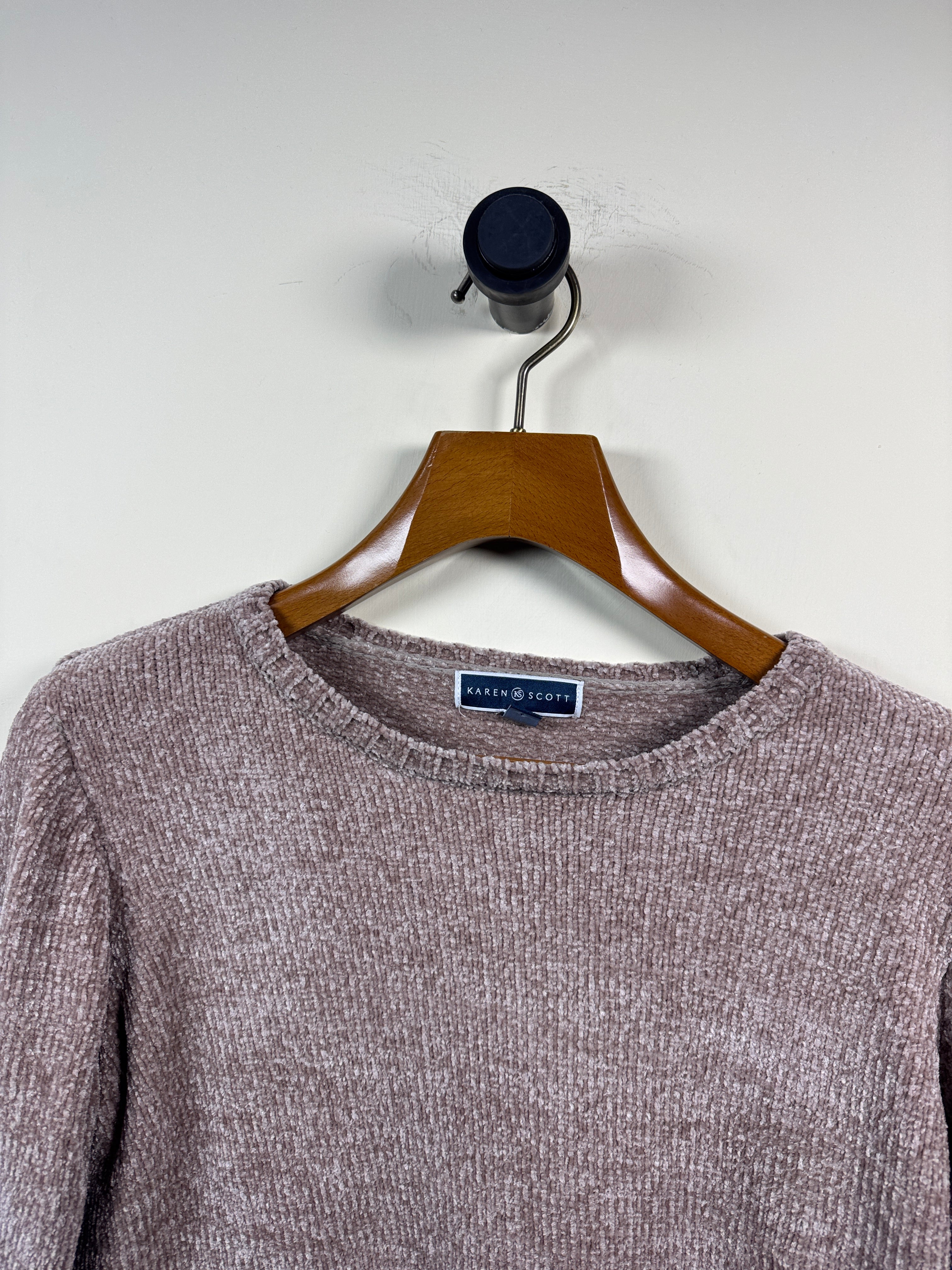 Karen Scott Velvet Sweater (Women) (Medium-Large)