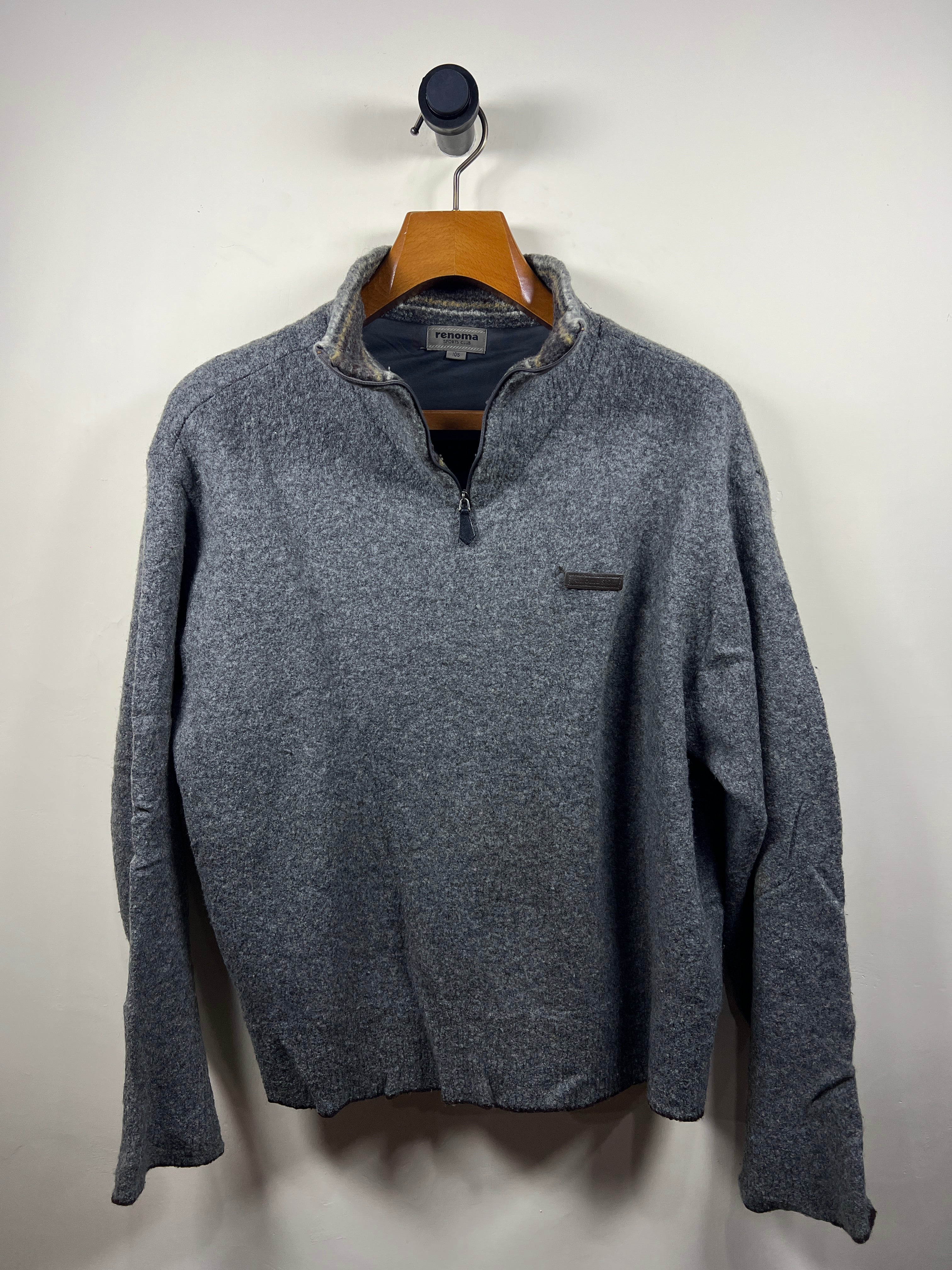 Renoma Quarter Buttoned Sweater (Medium)
