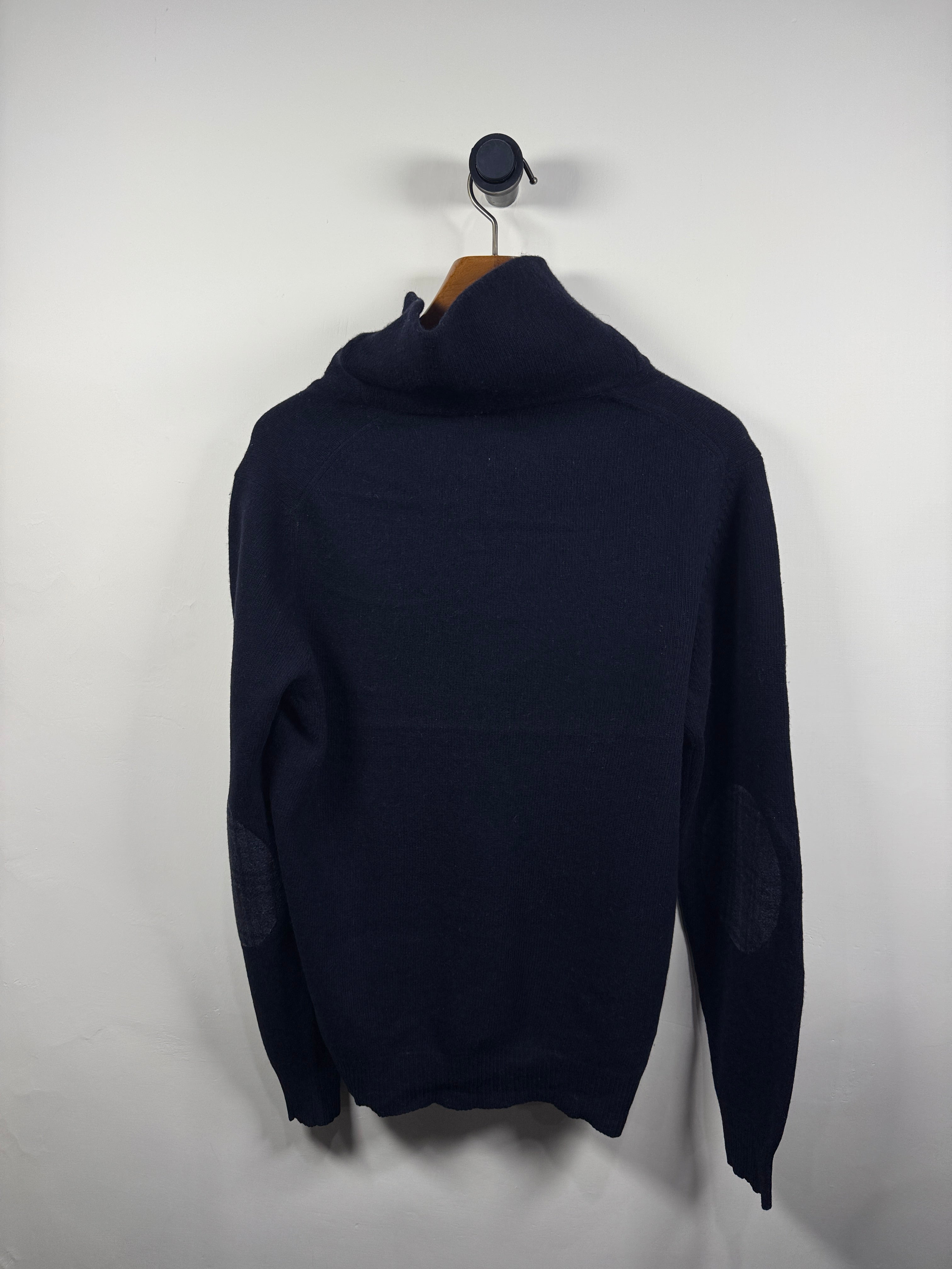 Massimo Dutti Italian Yarn Quarter Buttoned Sweater (Large)