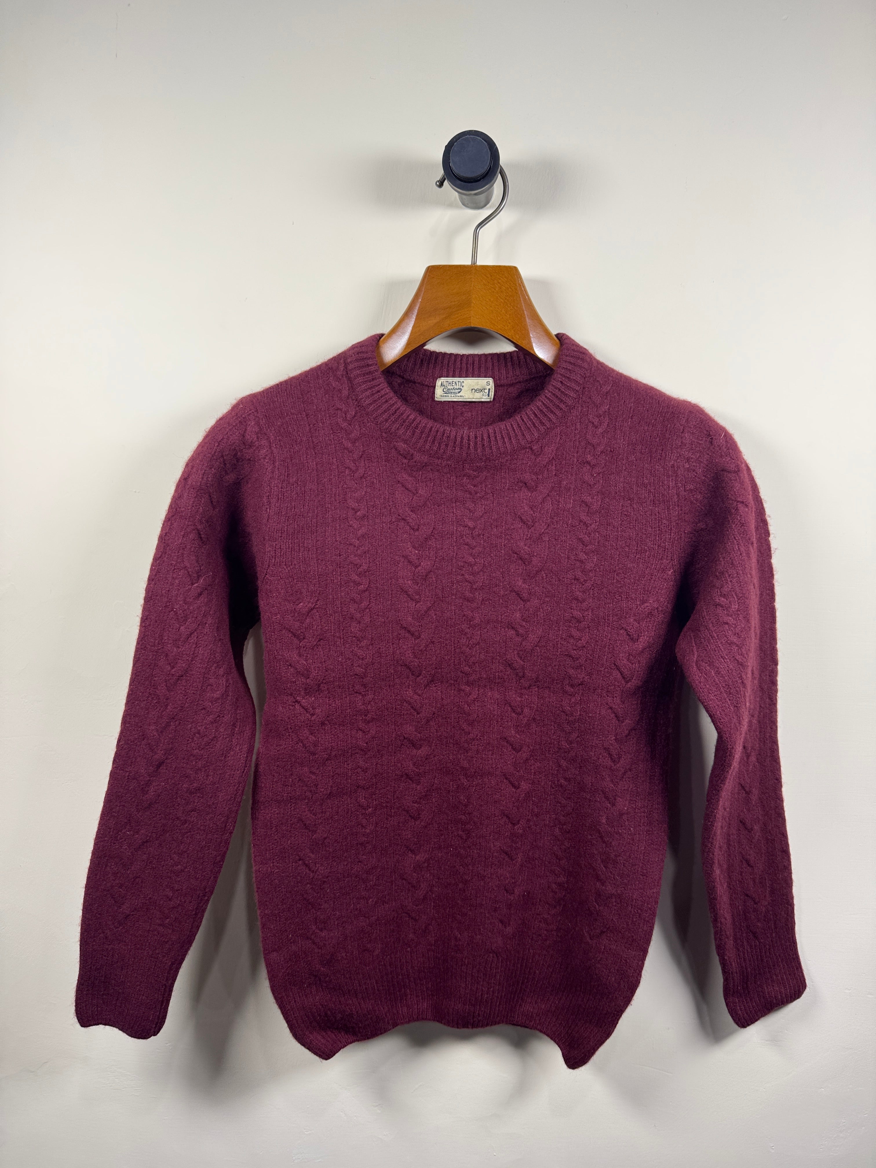 Next Lambswool Cable Knitted Sweater (X-Small)