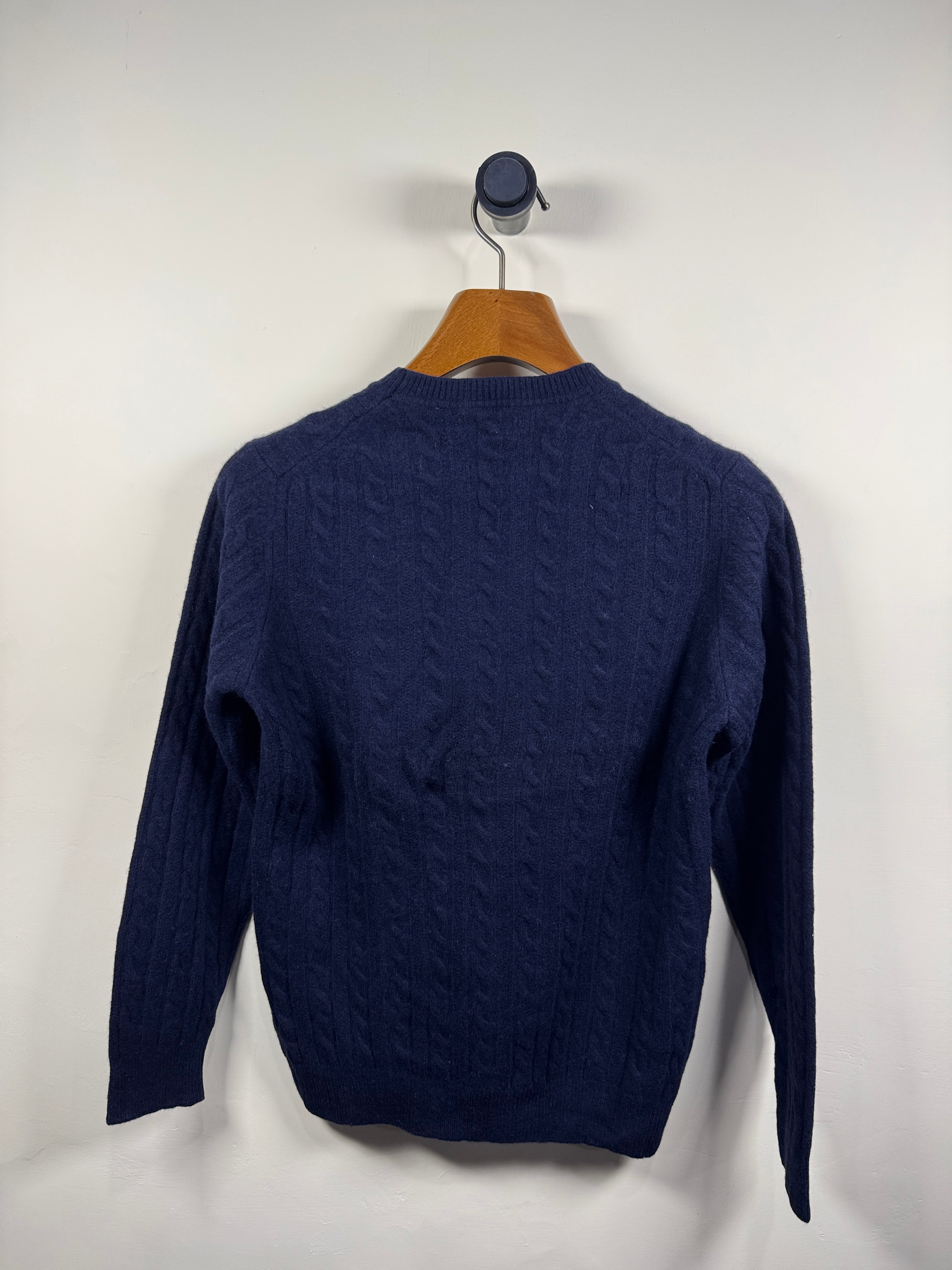 Massimo Dutti Cashmere Cable Knitted Sweater (Small-Medium)