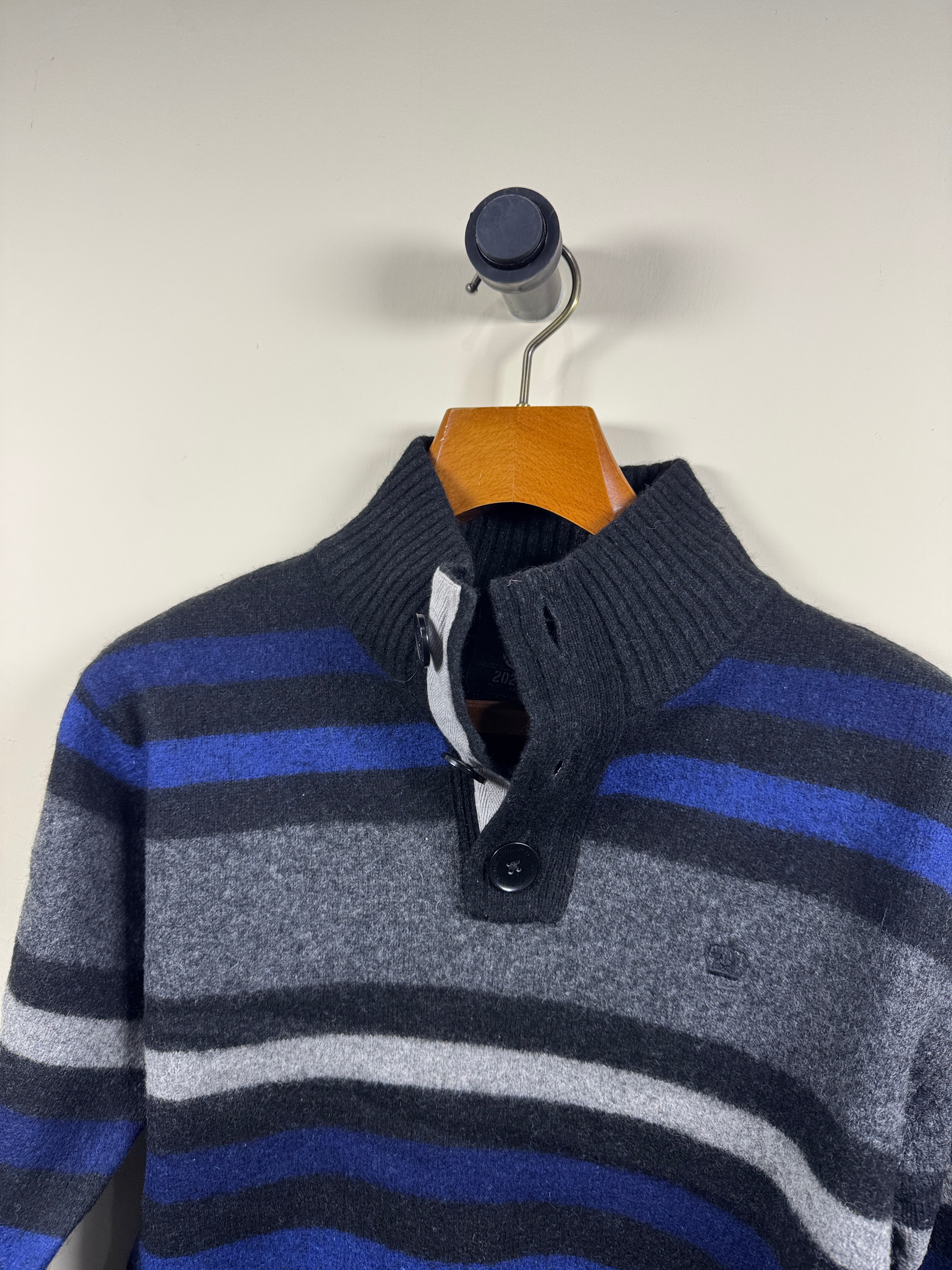 Next Lambswool Quarter Buttoned Sweater (Small-Medium)
