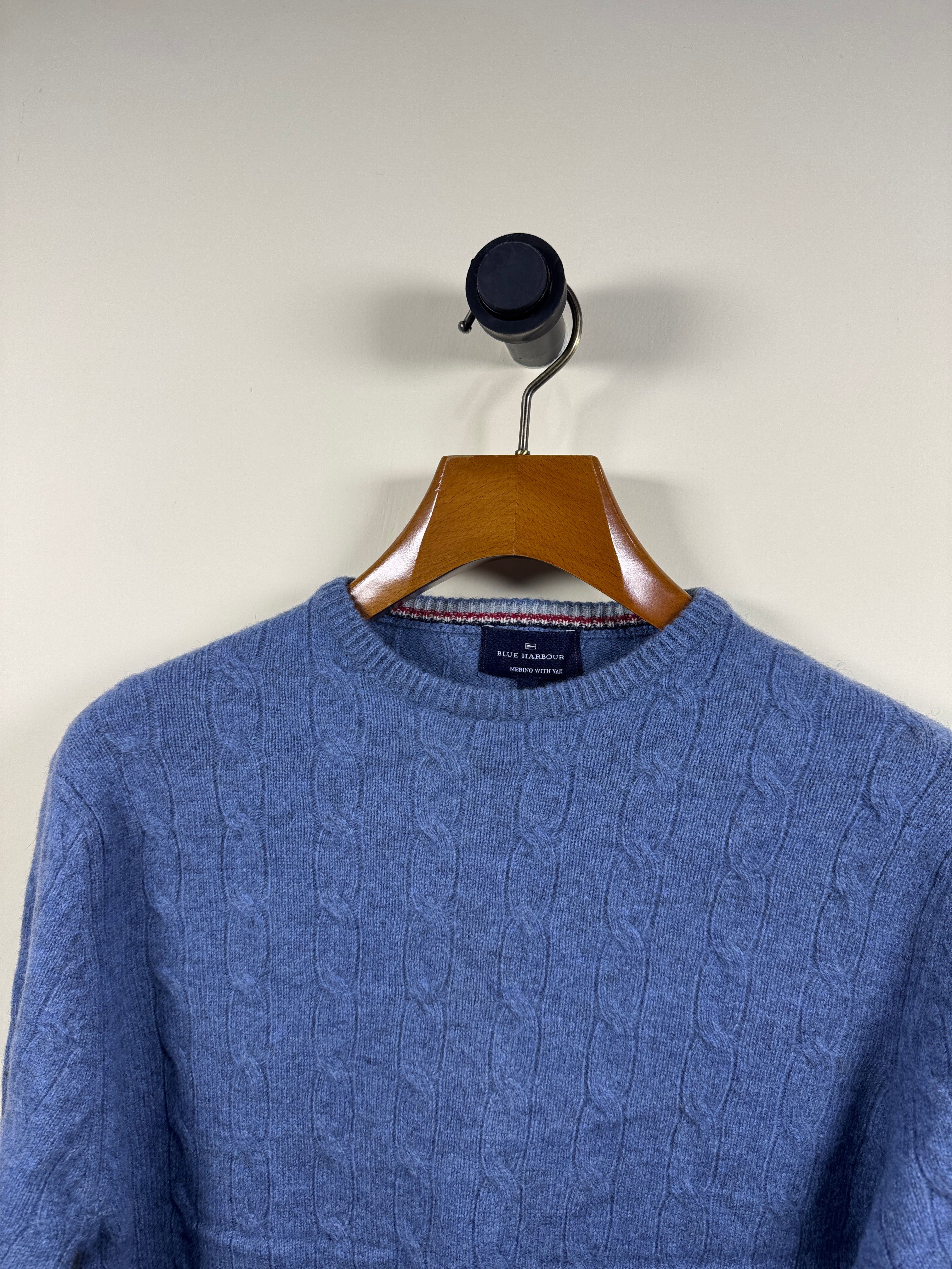 Marks & Spencer Merino Yak Cable Knitted Sweater (Medium-Large)