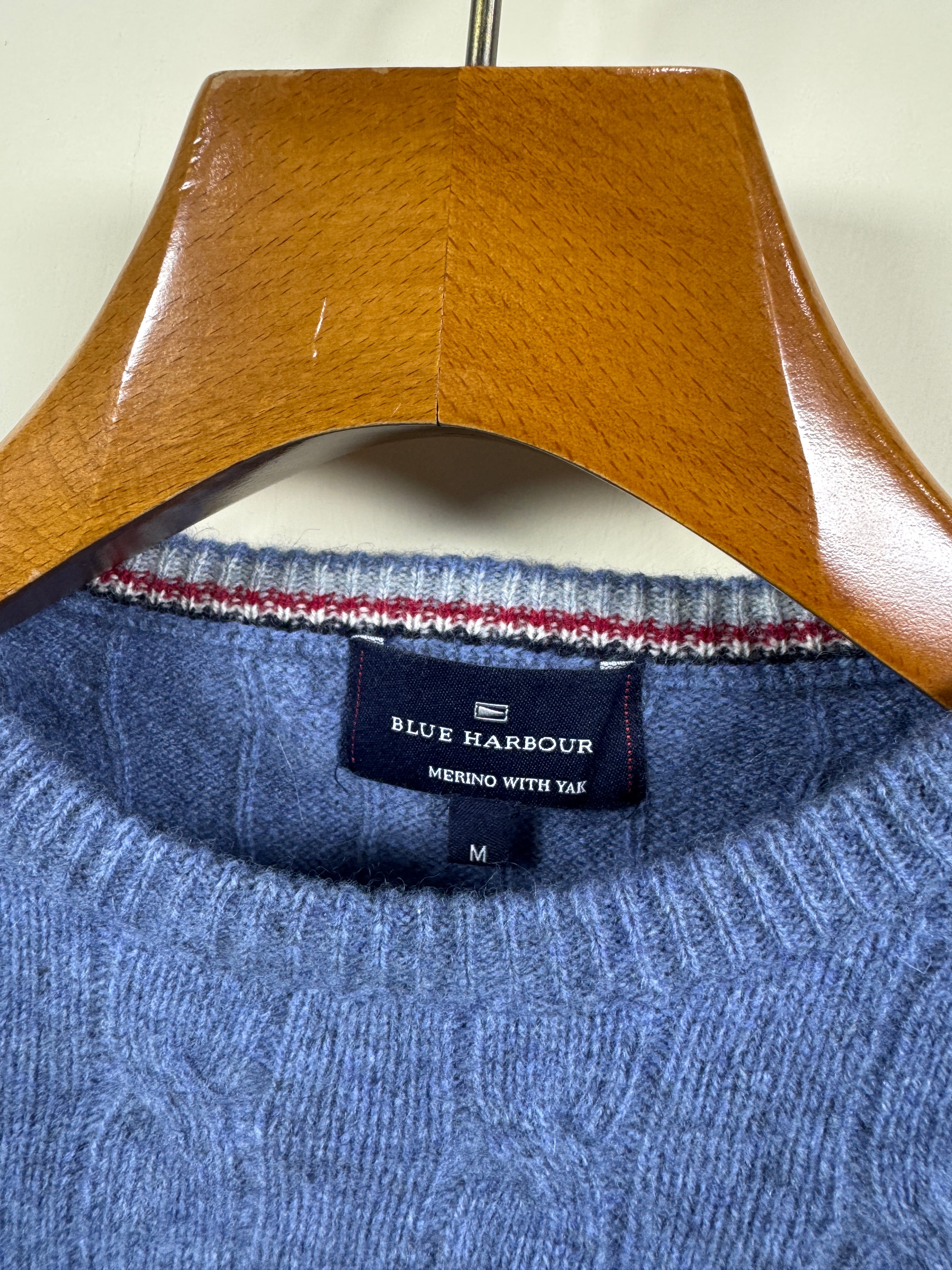 Marks & Spencer Merino Yak Cable Knitted Sweater (Medium-Large)