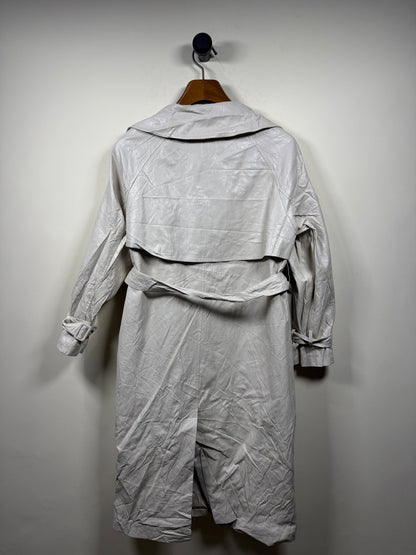 List Leather Long Coat (Women) (Large)