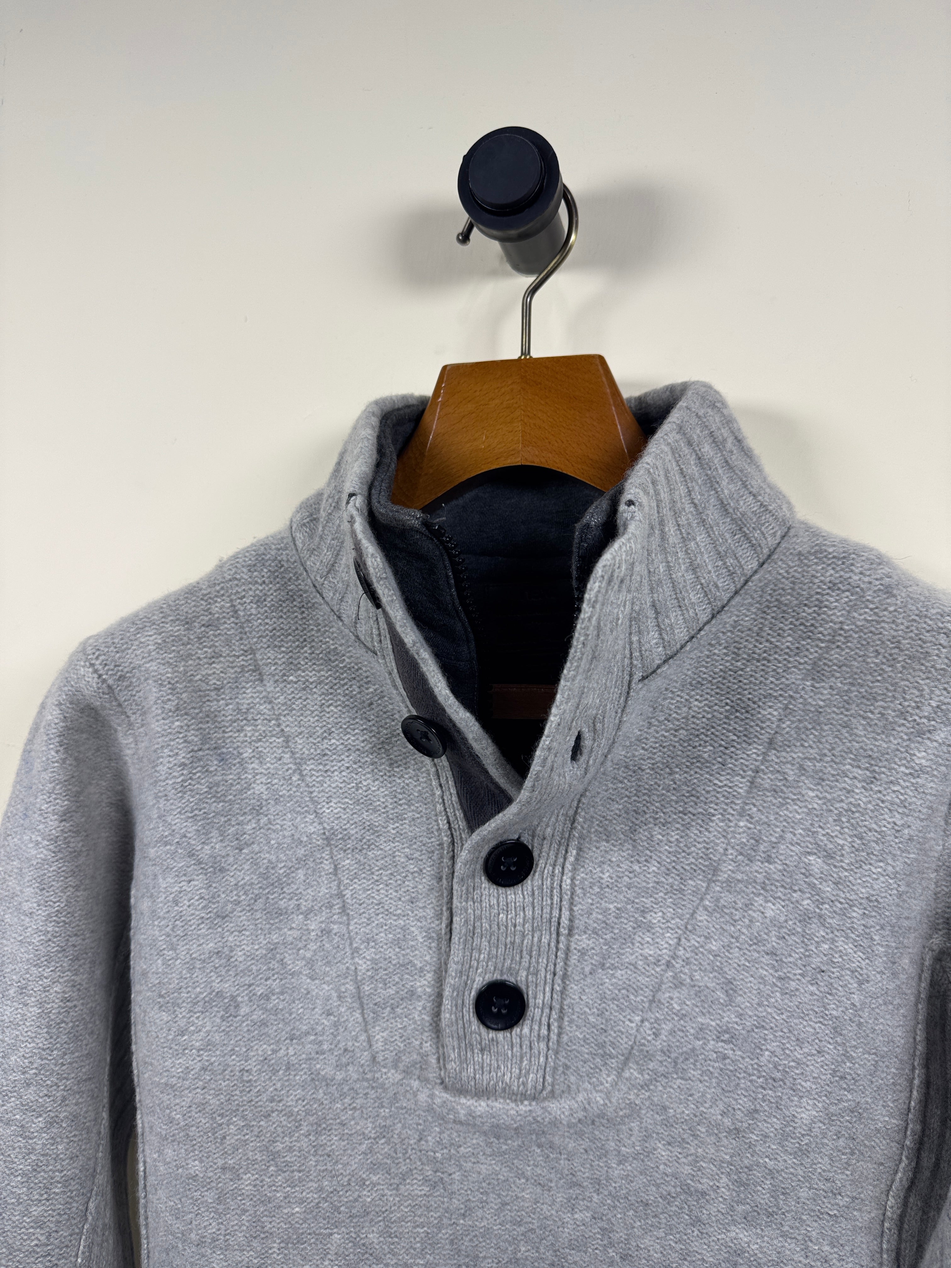 Next Lambswool Quarter Buttoned Sweater (Small)
