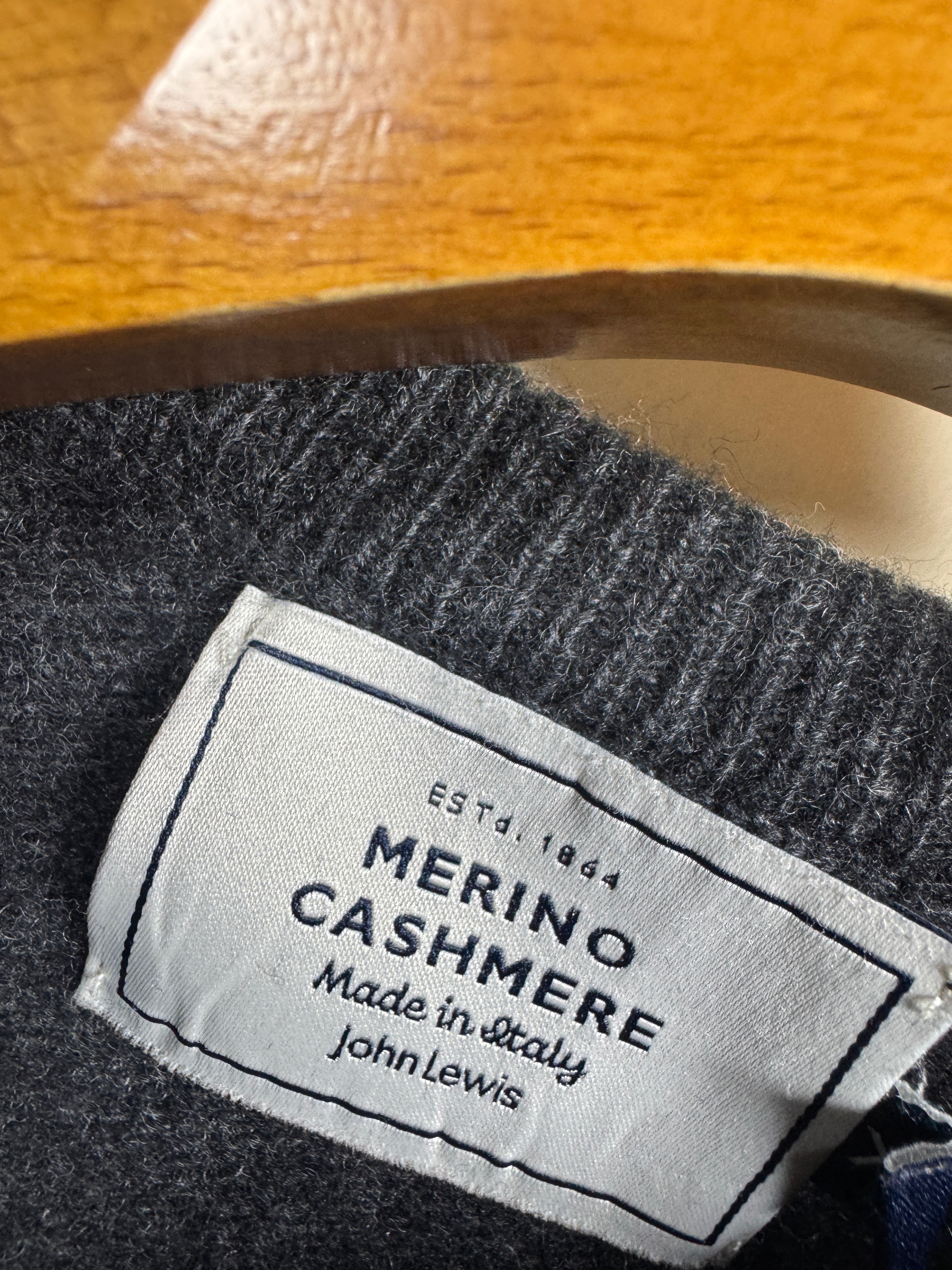 John Lewis Merino Cashmere Sweater (Medium)