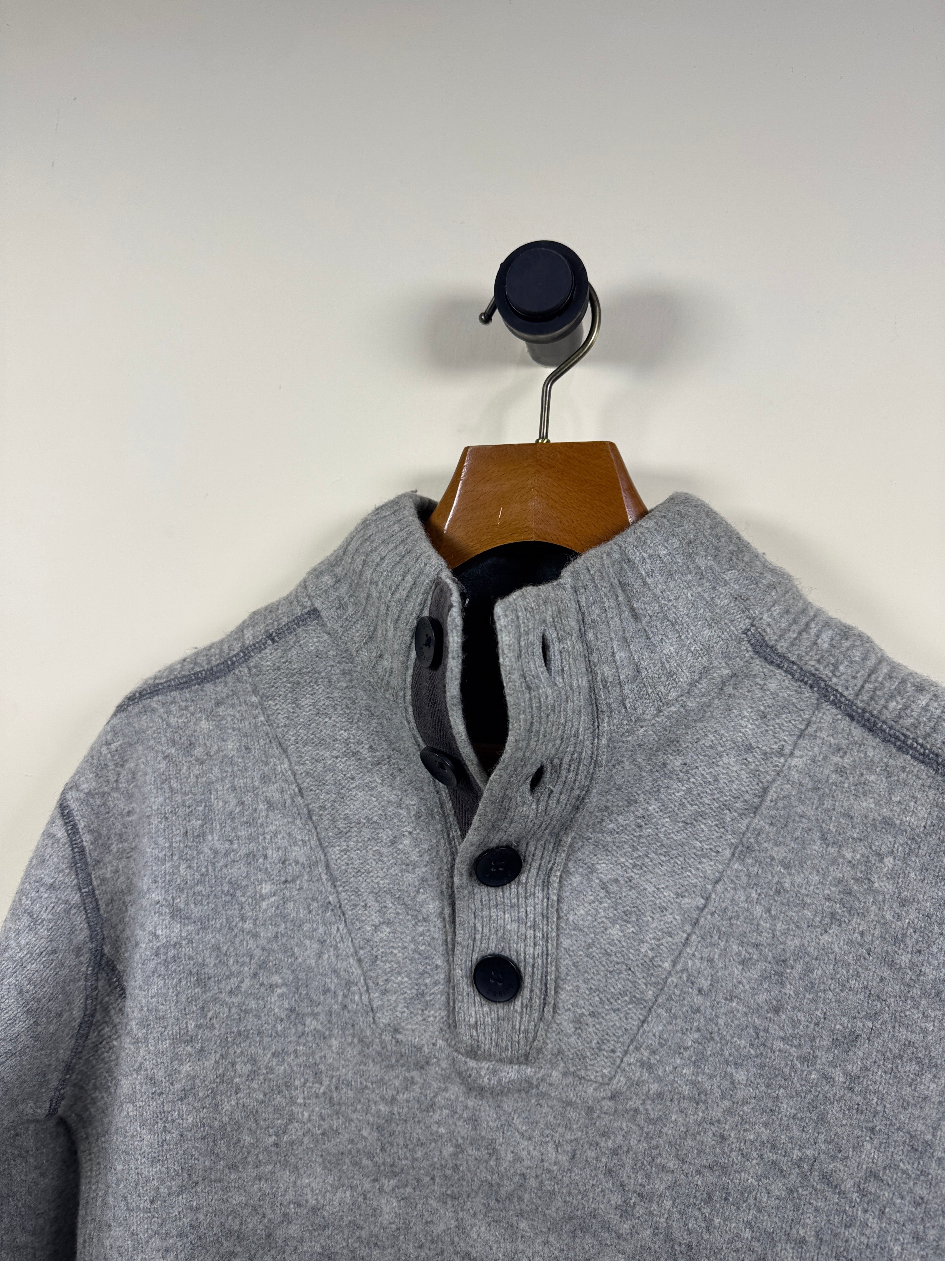 Next Lambswool Quarter Buttoned Sweater (Medium)