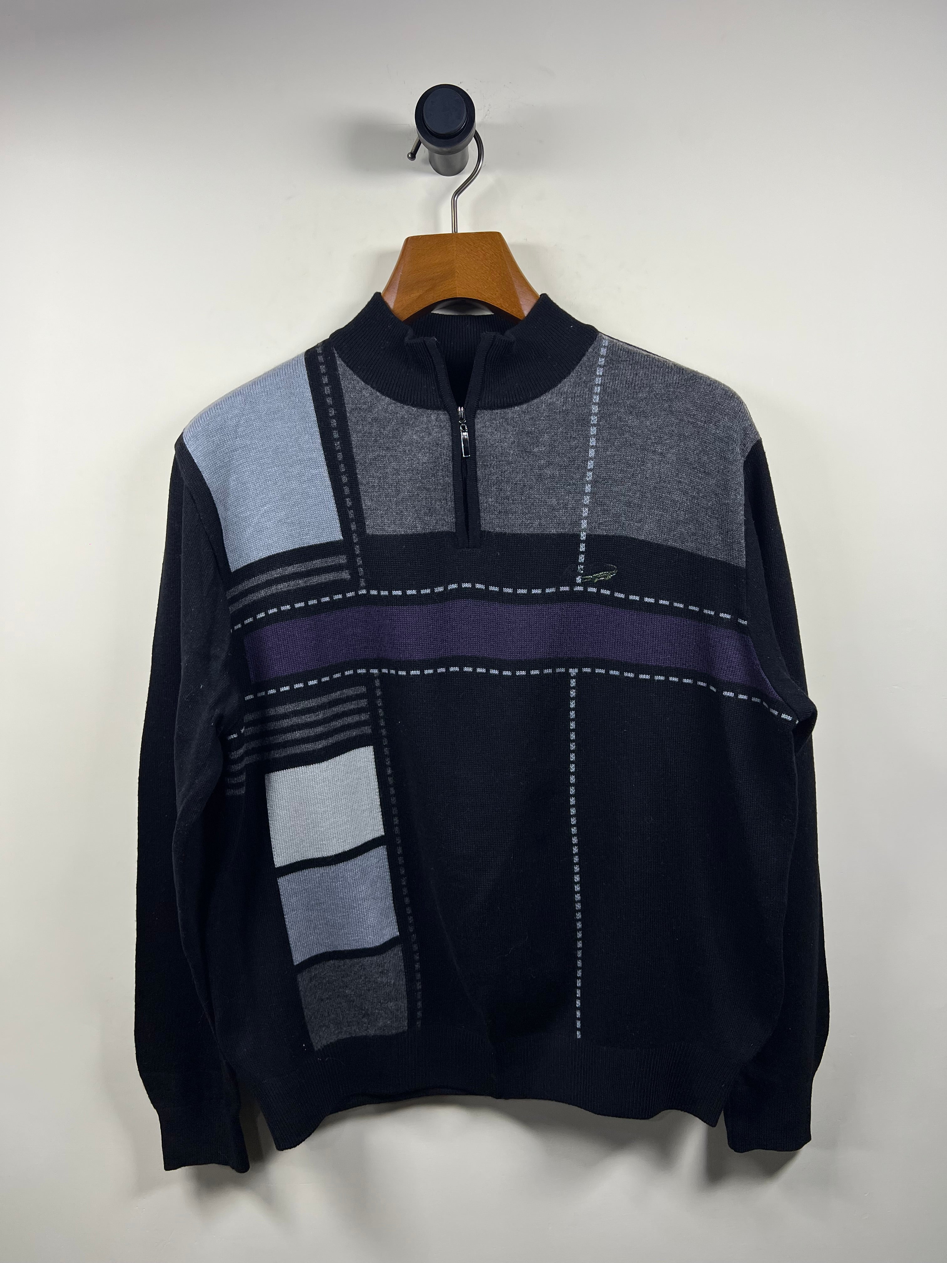 Crocodile Quarter Zipper Sweater (Small-Medium)